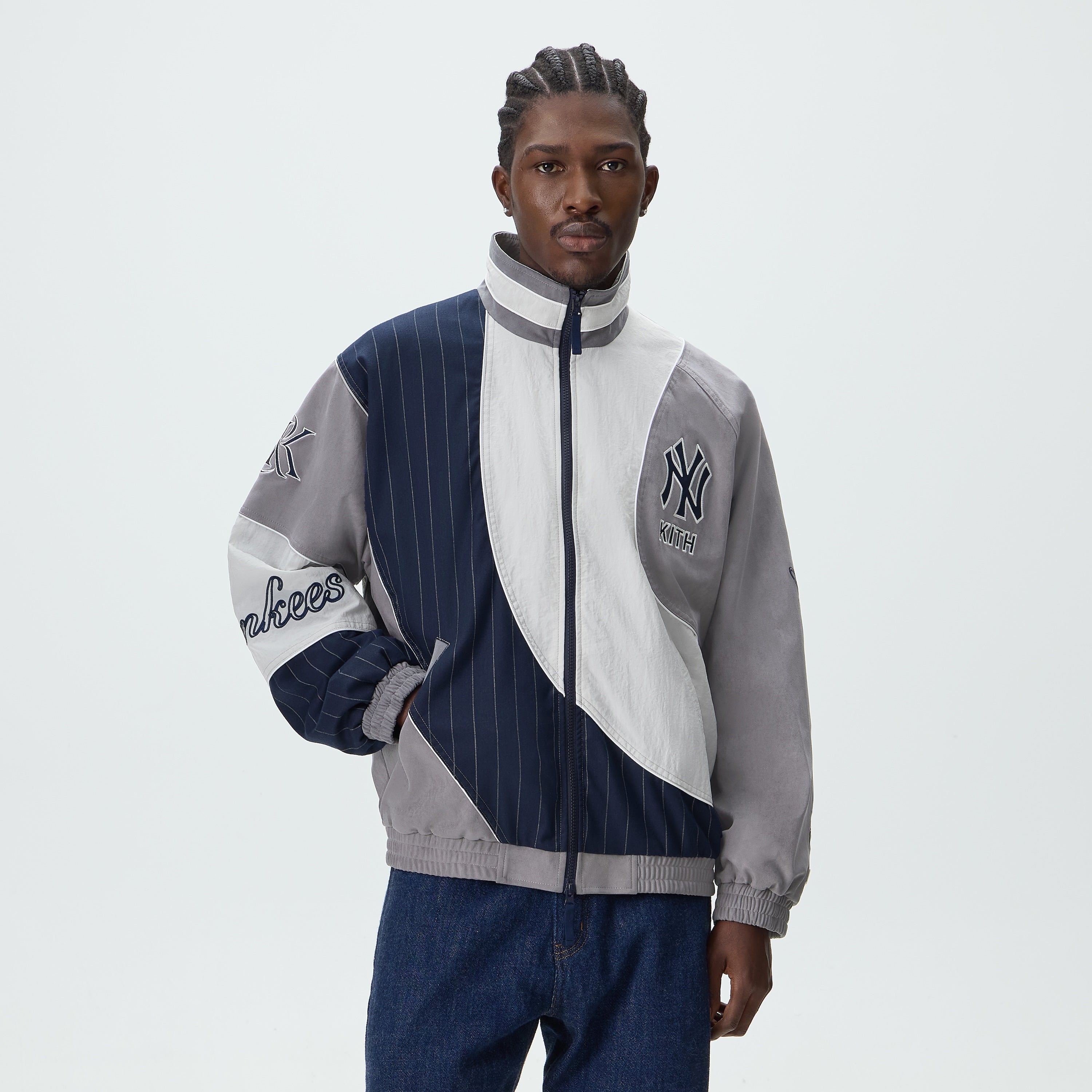 Kith for the New York Yankees Percy Jacket - Skyscraper – Kith Japan