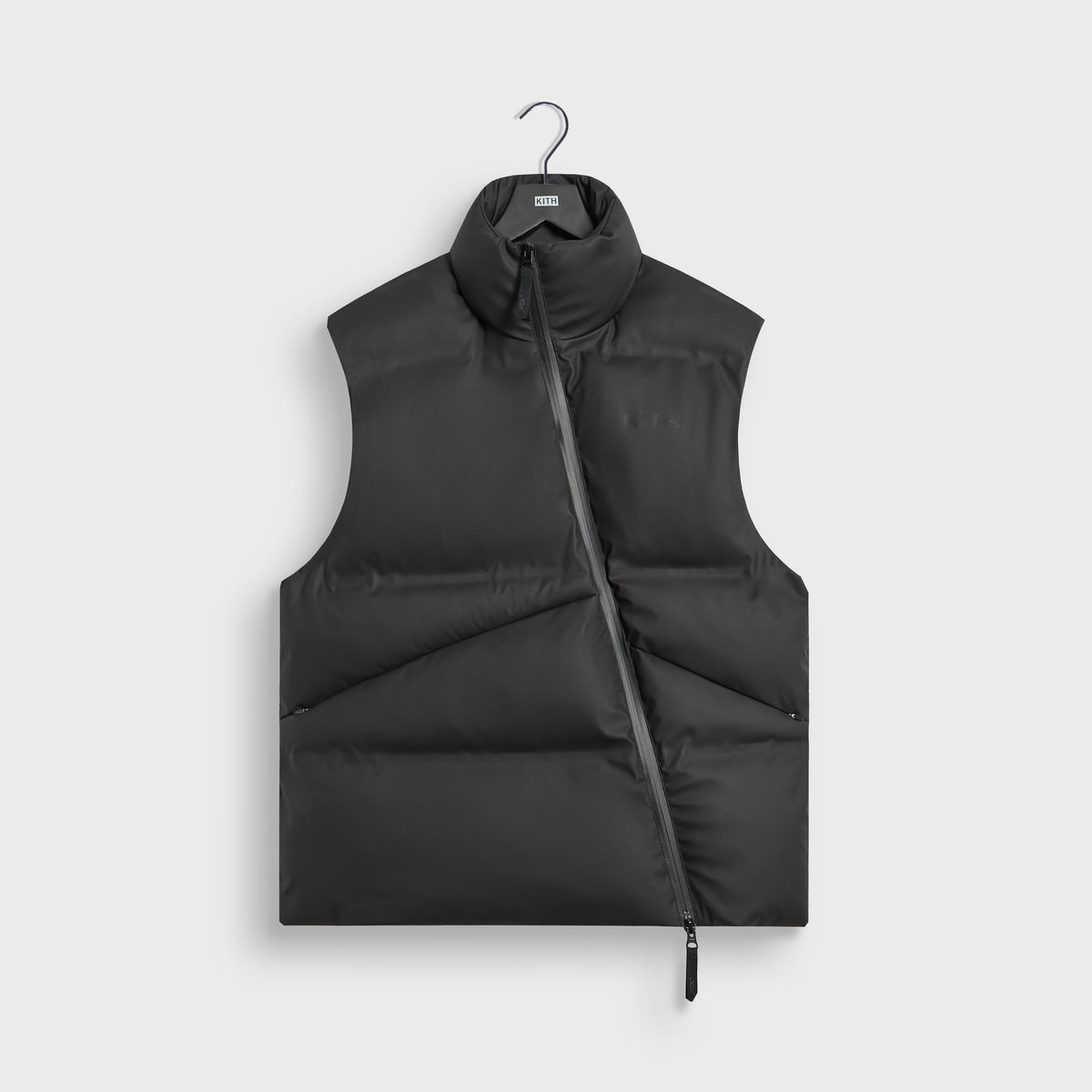 Kith Stretch Polyester Filmore Puffer Vest - Black
