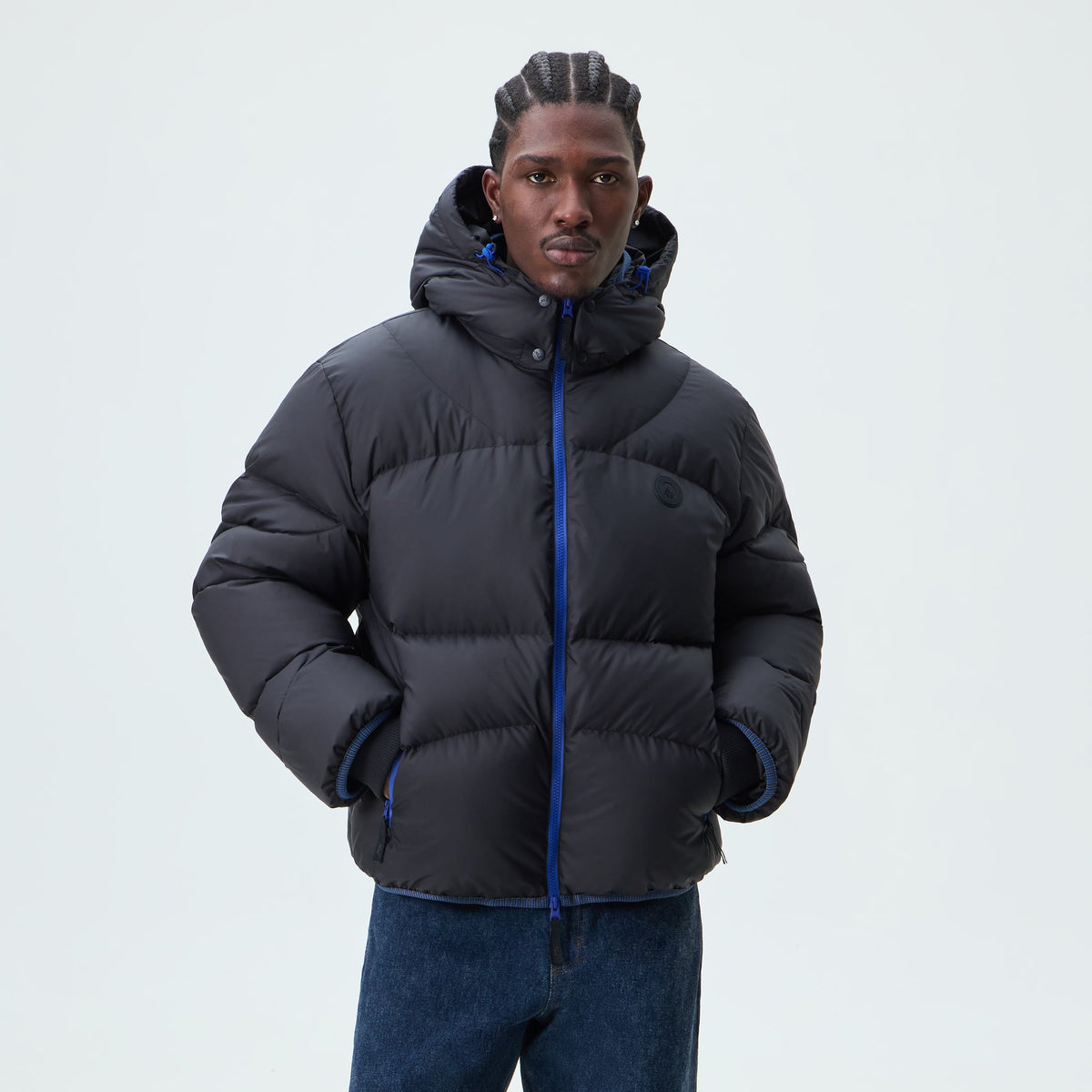 Kith Matte Stretch Taffeta Corey Puffer - Black