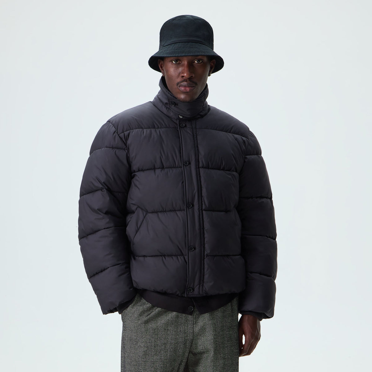Kith Matte Stretch Taffeta Judd Puffer - Dark Ash