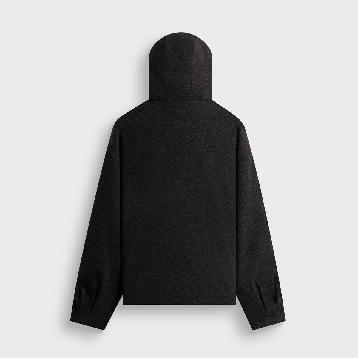 Kith Felted Jersey Matteo Zip Up Hoodie - Dark Heather Grey