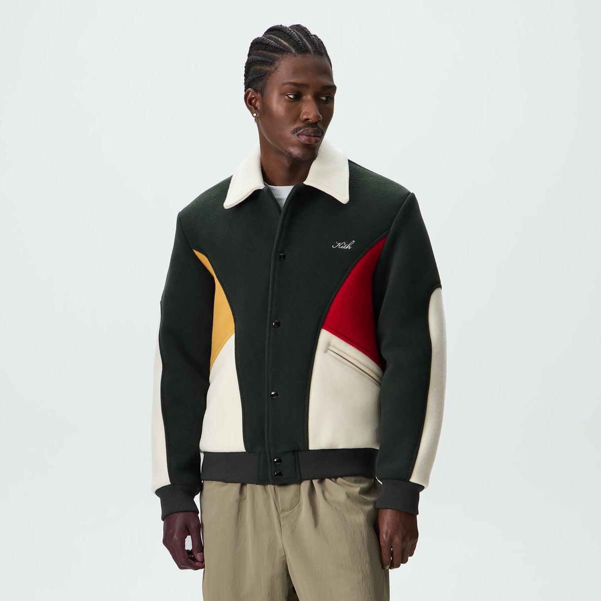 Kith Melton Wool Varsity Jacket - Stadium