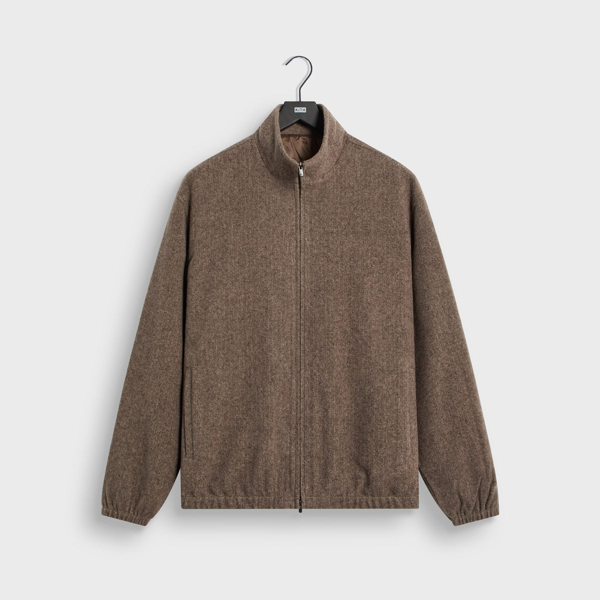 &Kin Wool Cashmere Stephen Track Jacket - Kindling