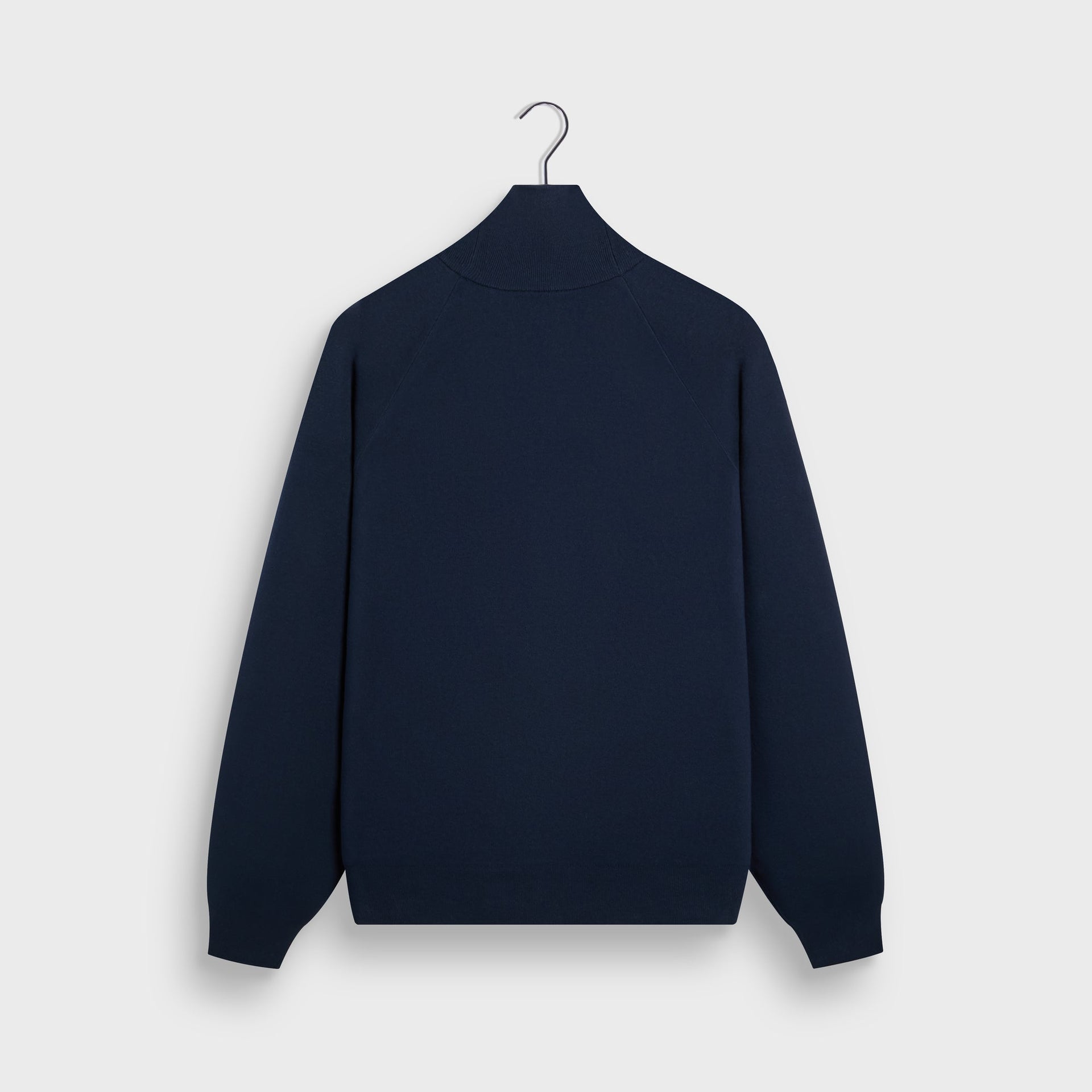 Kith Compact Cotton Knit Javier Quarter Zip Pullover - Nocturnal - PH
