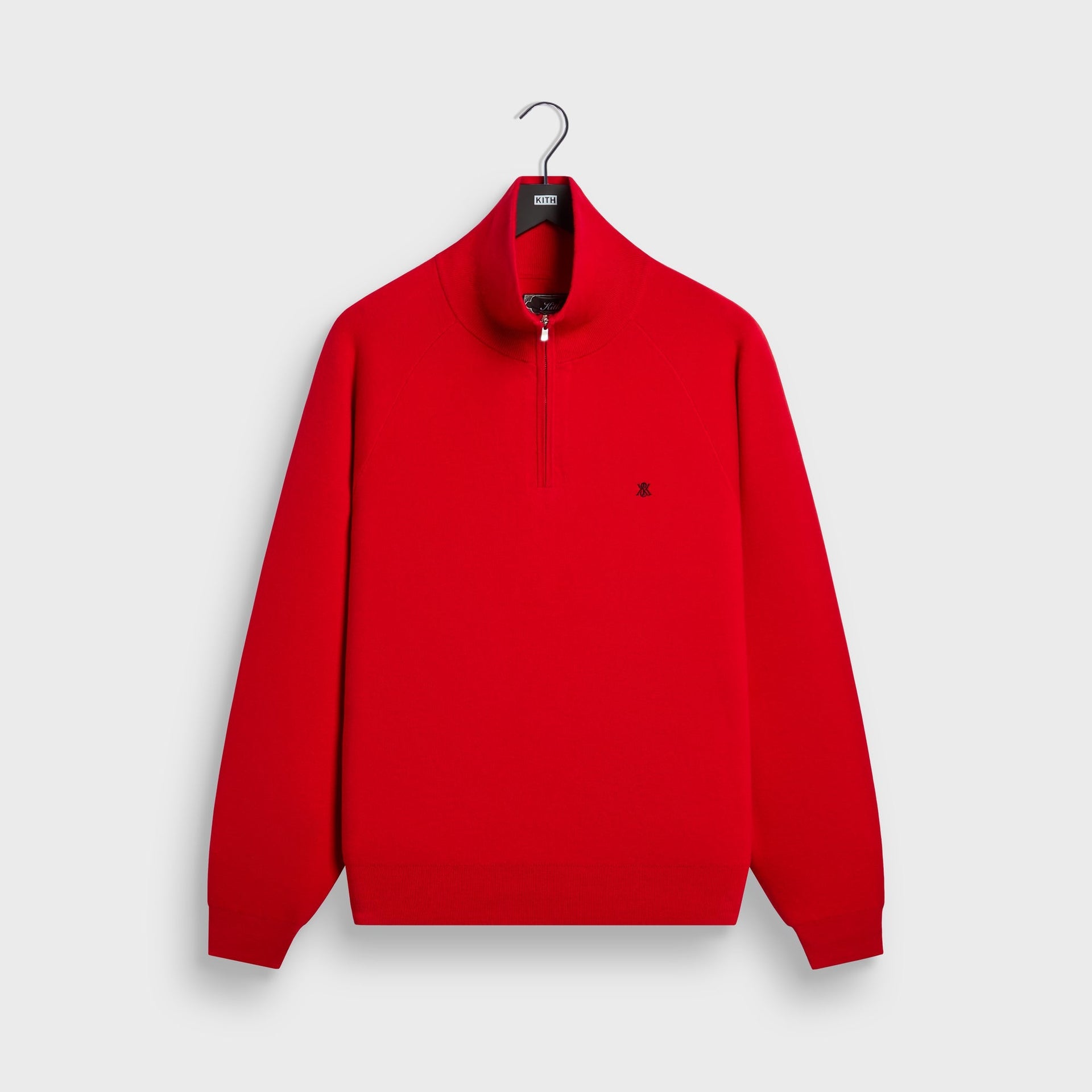 Kith Compact Cotton Knit Javier Quarter Zip Pullover - Fame - PH