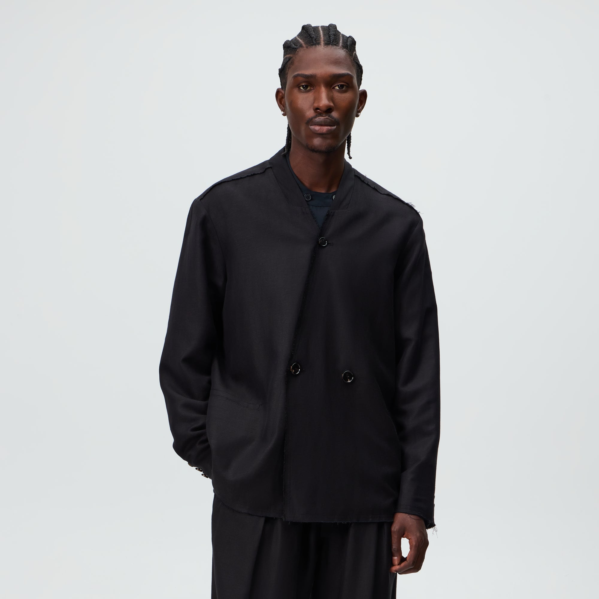 &Kin Linen Rayon Twill Emil Pant - Black – Kith Japan