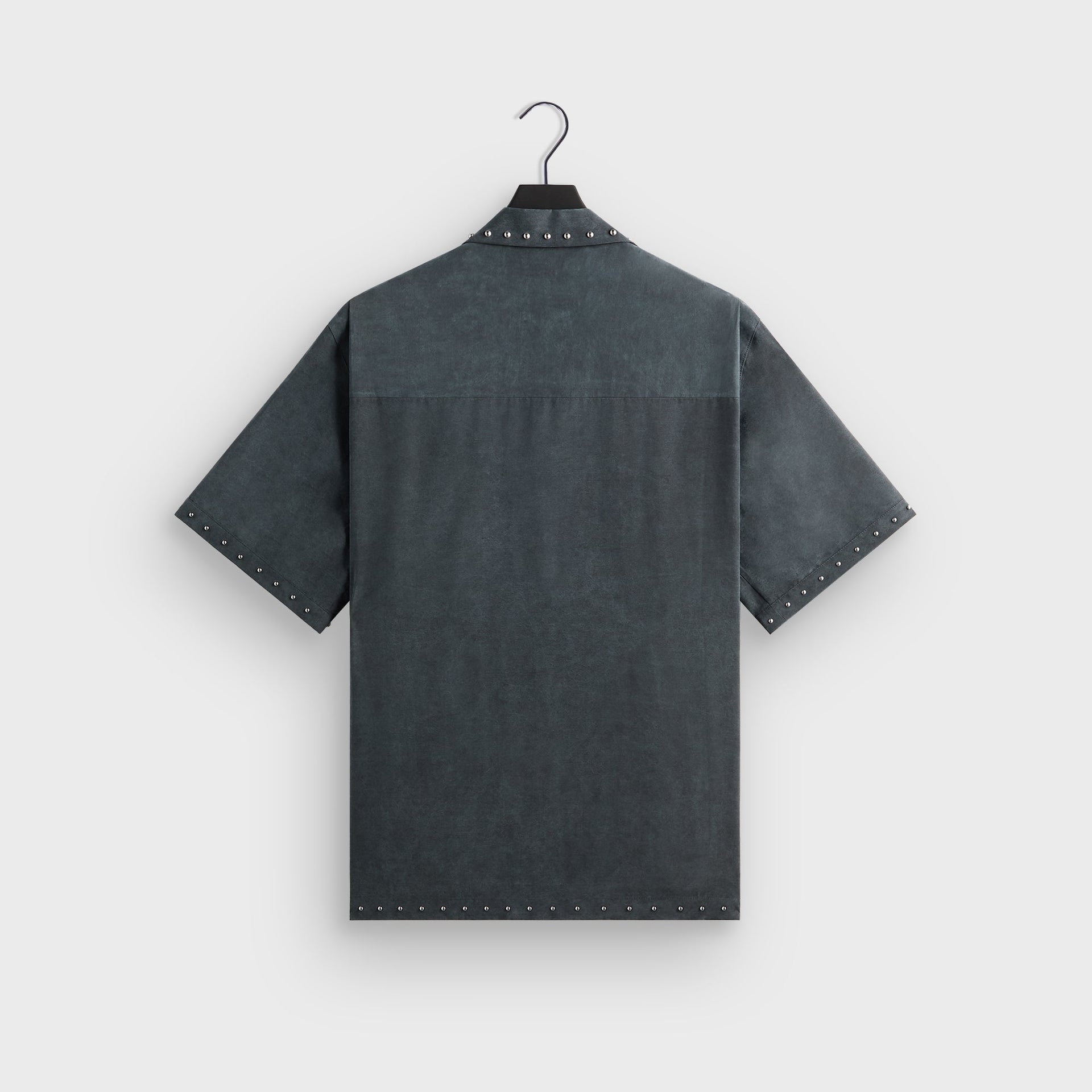 &Kin Studded Cupro Linen Sawyer Shirt - Somber