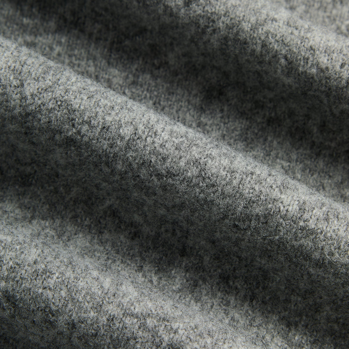 Kith Boucle Cyrus Turtleneck - Mid Heather Grey