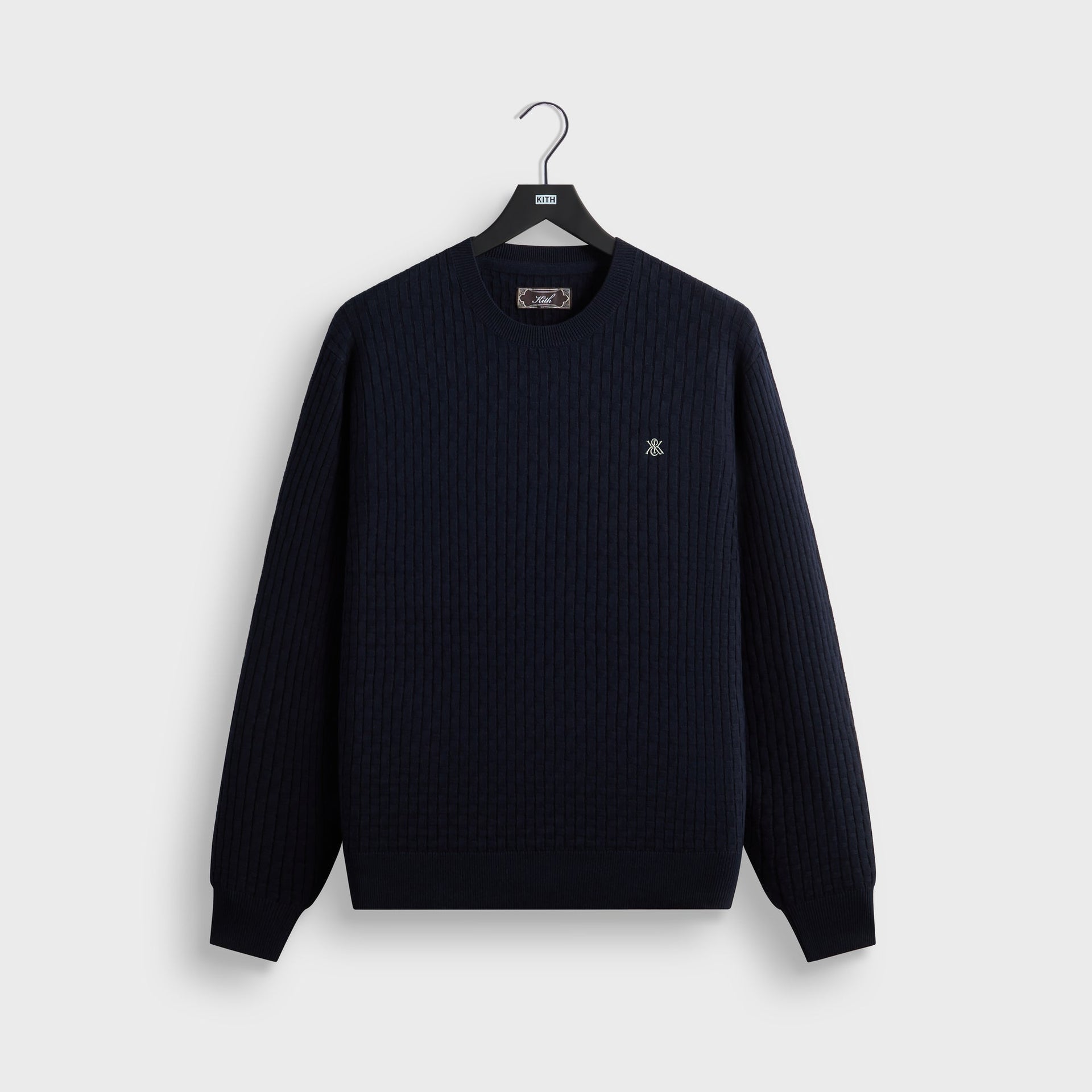 Kith Basketweave Tilden Crewneck - Nocturnal