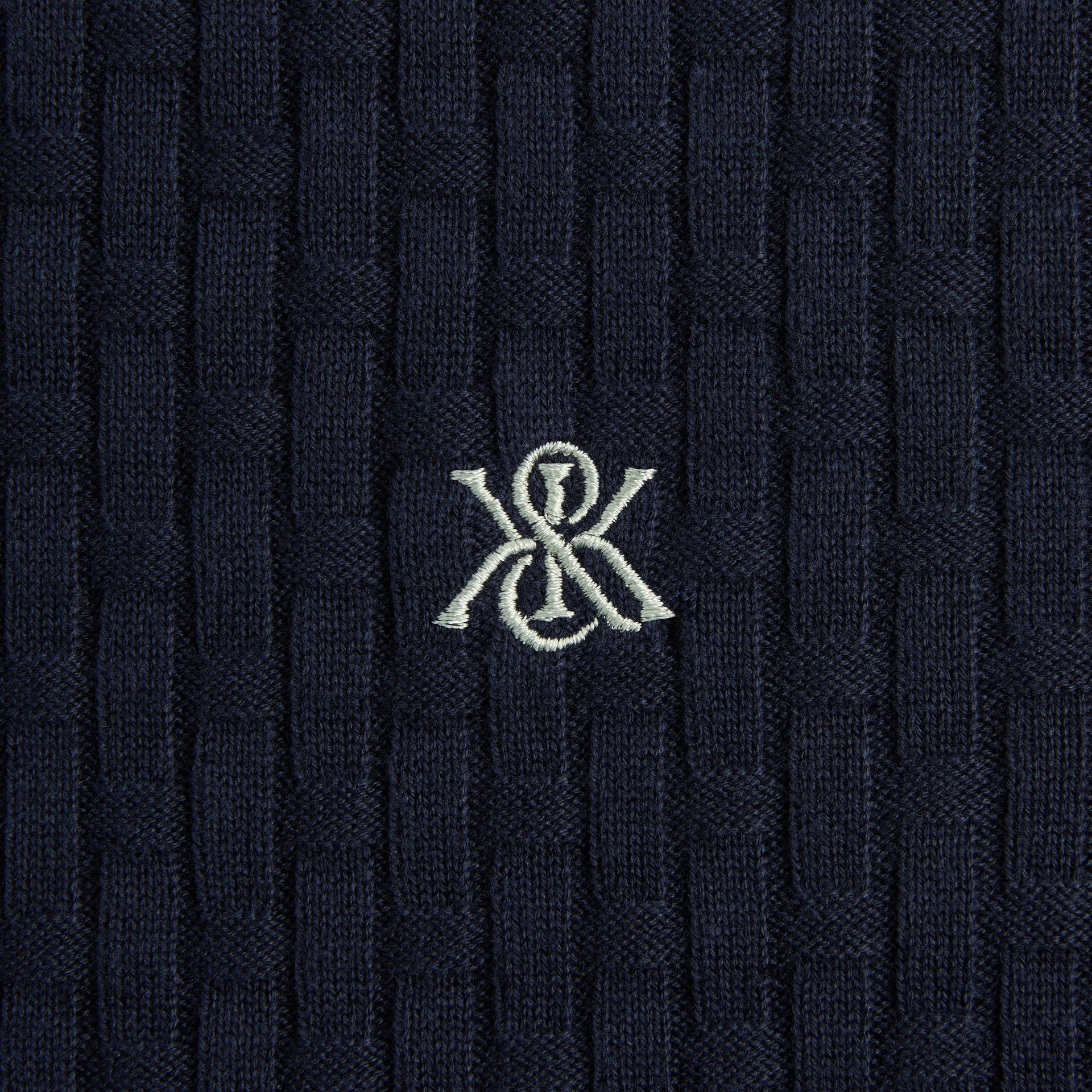 Kith Basketweave Tilden Crewneck - Nocturnal