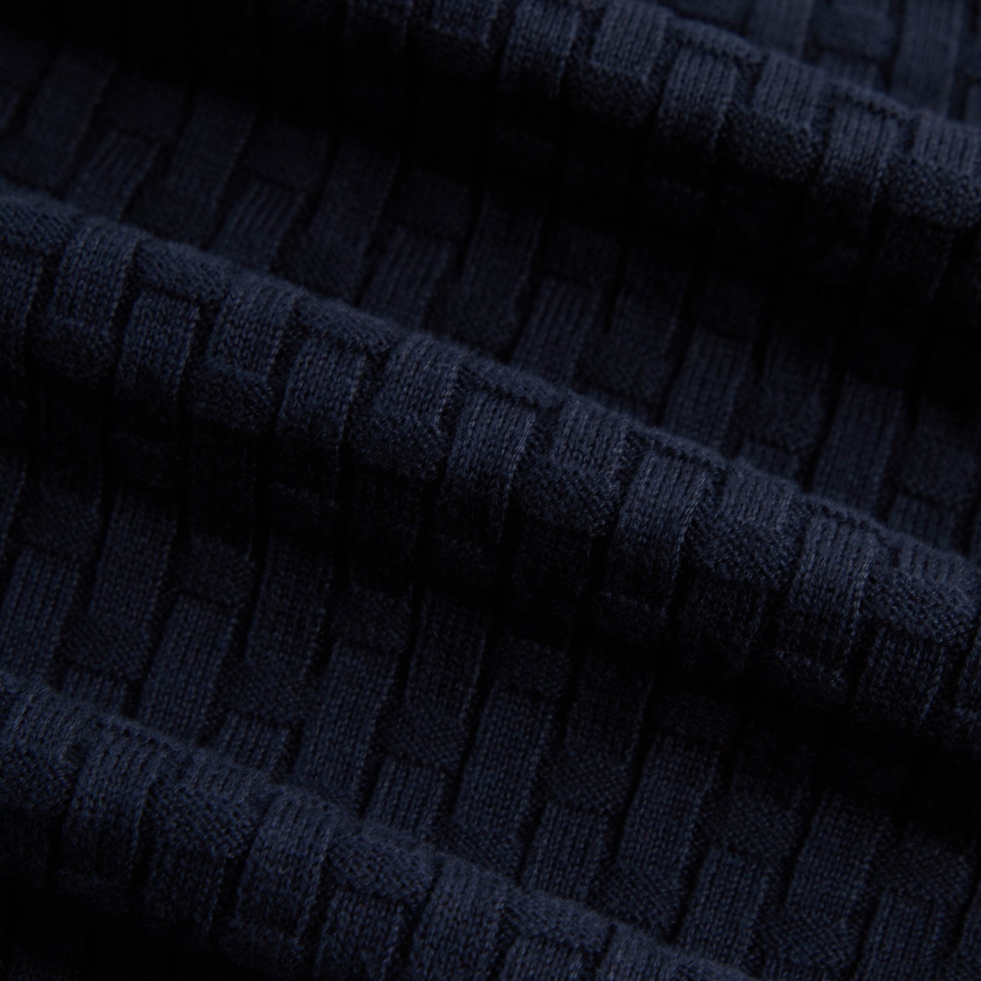 Kith Basketweave Tilden Crewneck - Nocturnal