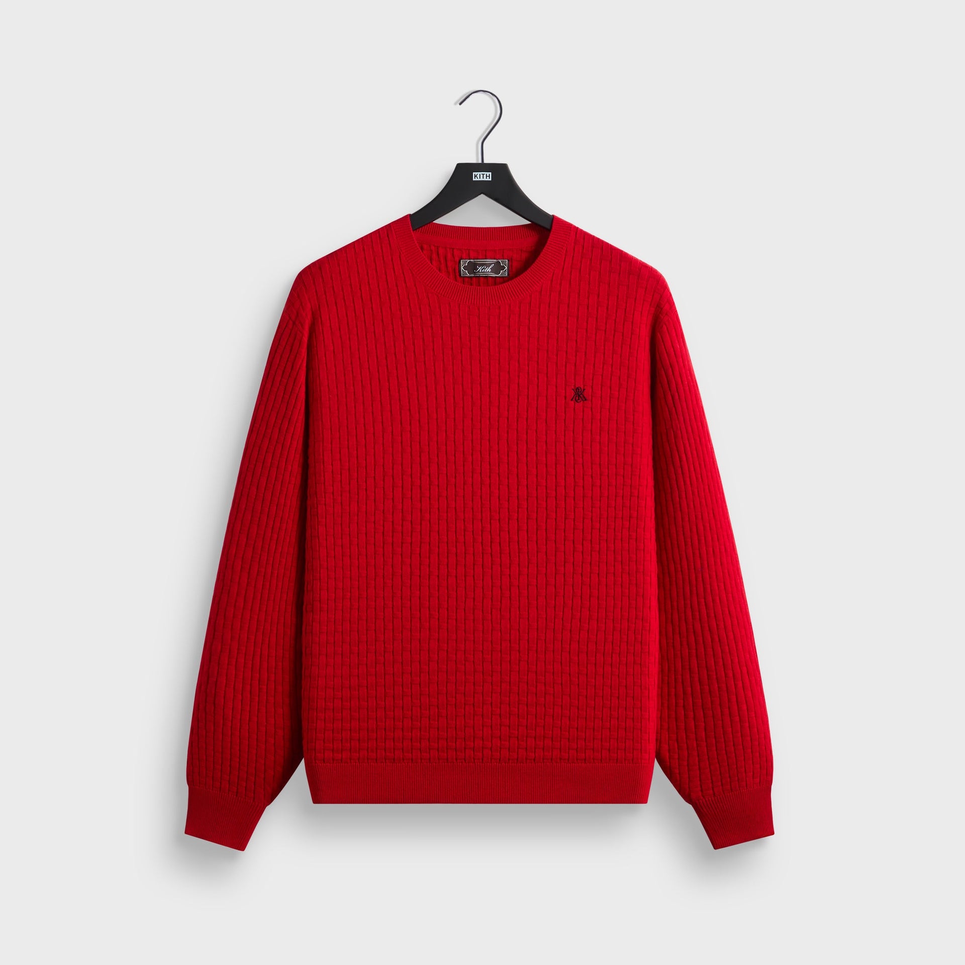 Kith Basketweave Tilden Crewneck Sweater - Fame