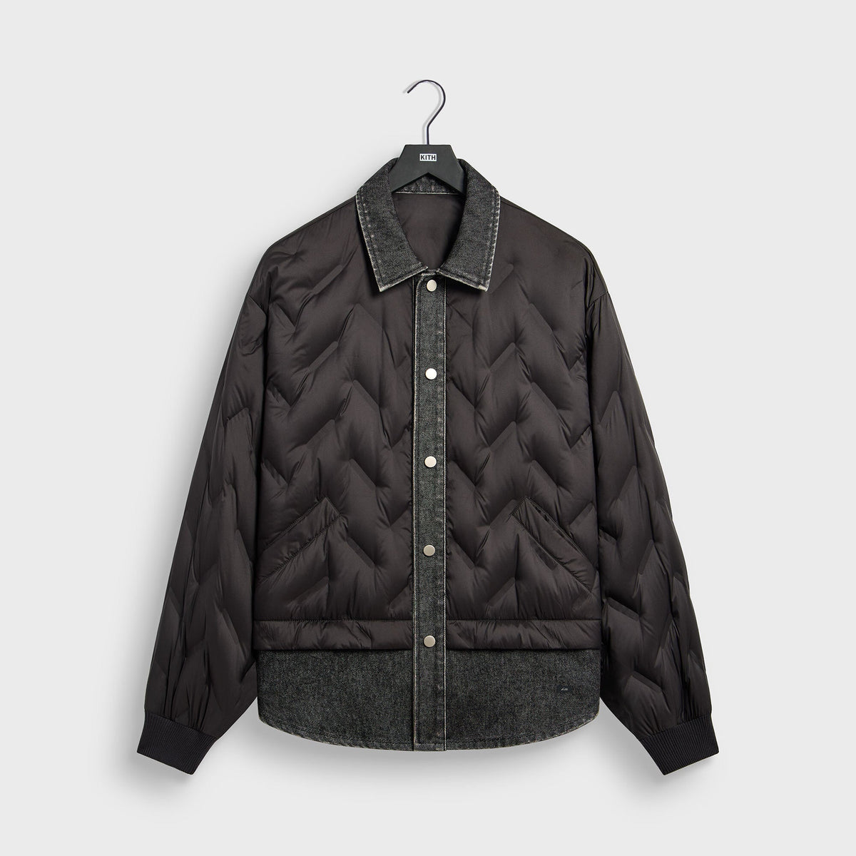 Kith Quilted Denim Gertie Shirt - Black