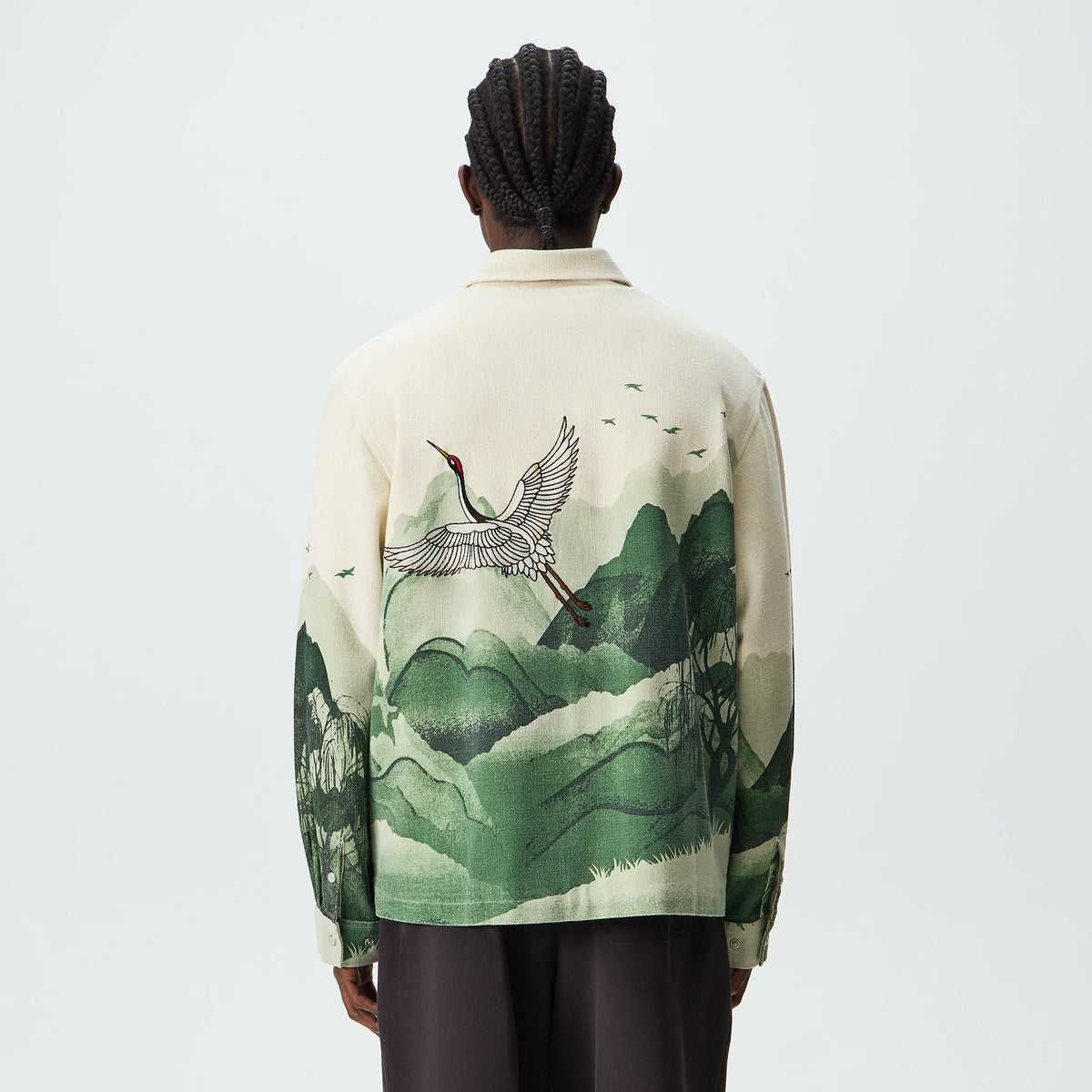 Kith Crane Horizon Long Sleeve BCO Shirt - Waffle