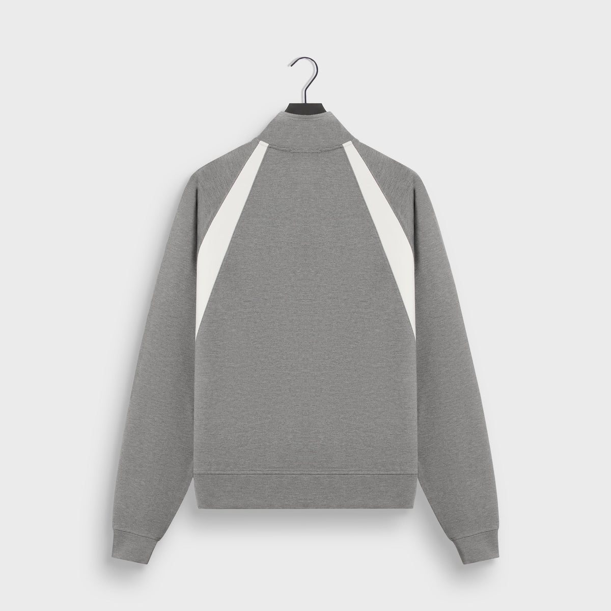 Kith Ponte Novak Quarter Zip - Medium Heather Grey