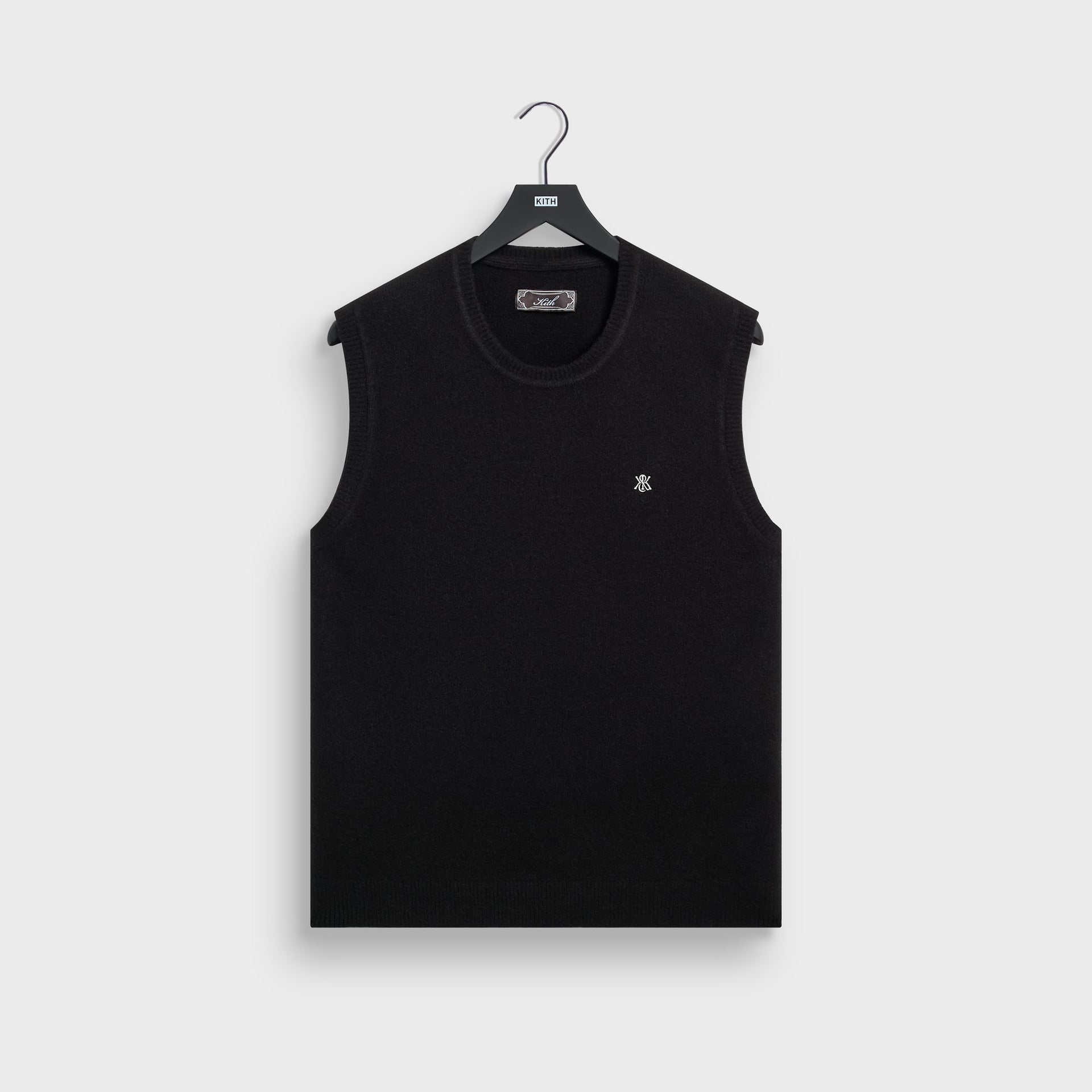 Kith Boucle Heath Crewneck Sweater Vest - Black - PH