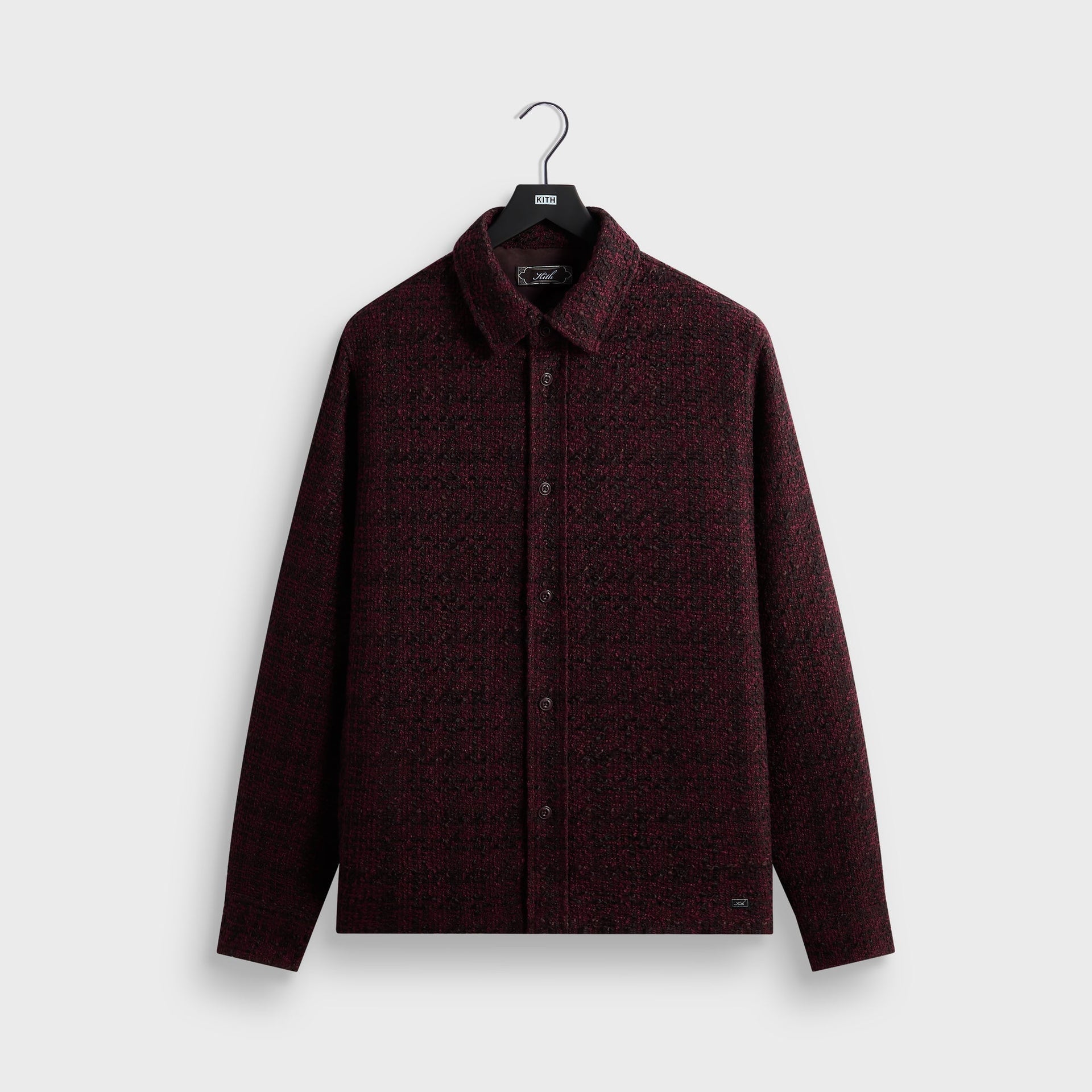 Kith Boucle Plaid Boxy Collared Overshirt - Essence - PH