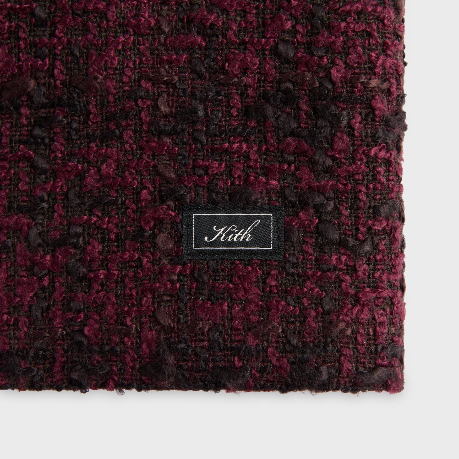 Kith Boucle Plaid Boxy Collared Overshirt - Essence