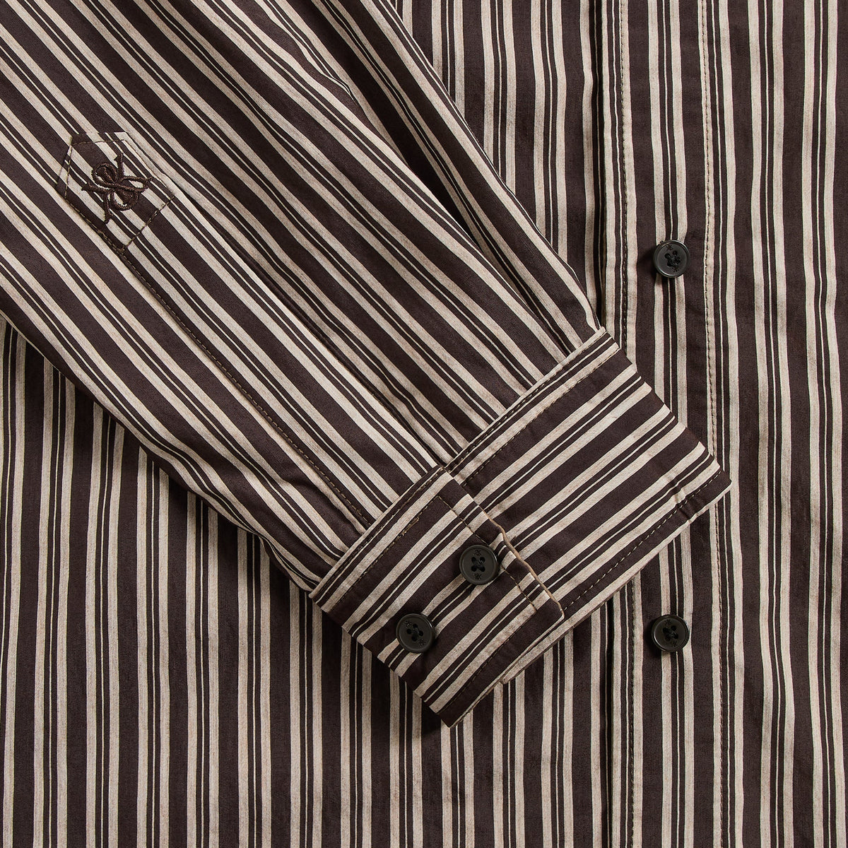 Kith Layered Stripe Georgie Shirt - Gobi