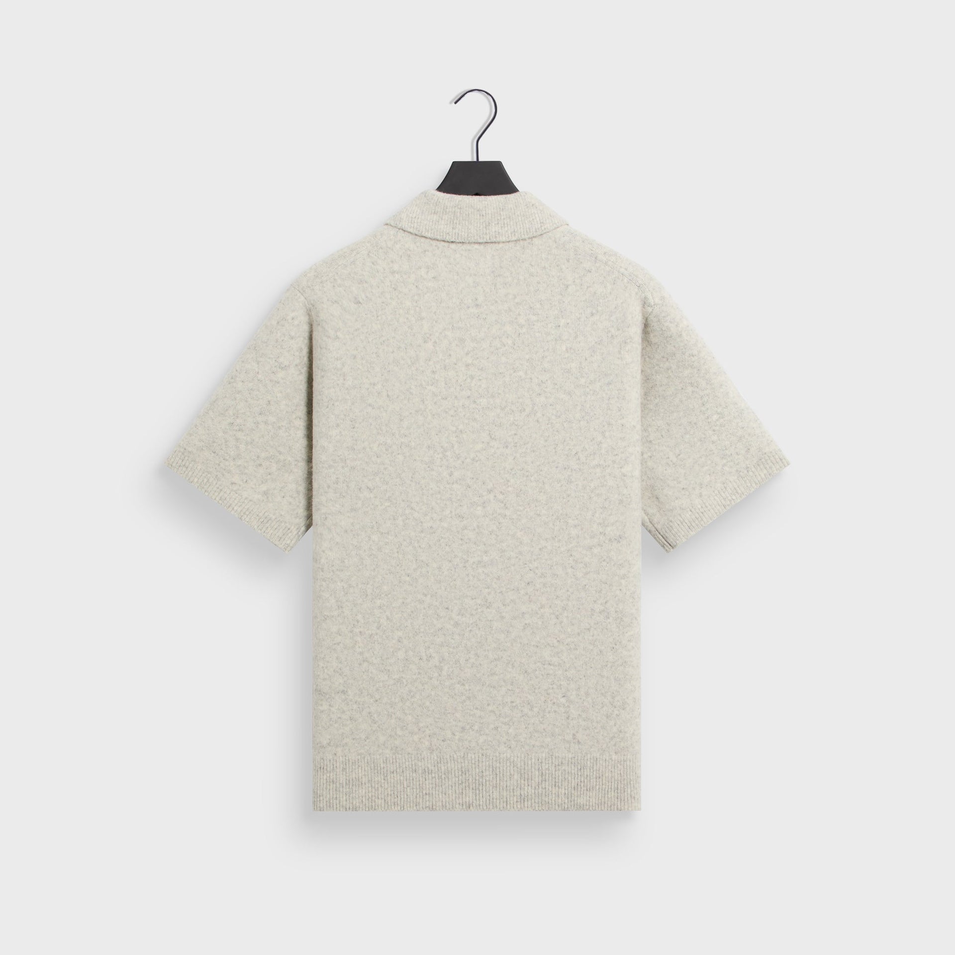 Kith Boucle Tobey Polo - Light Heather Grey