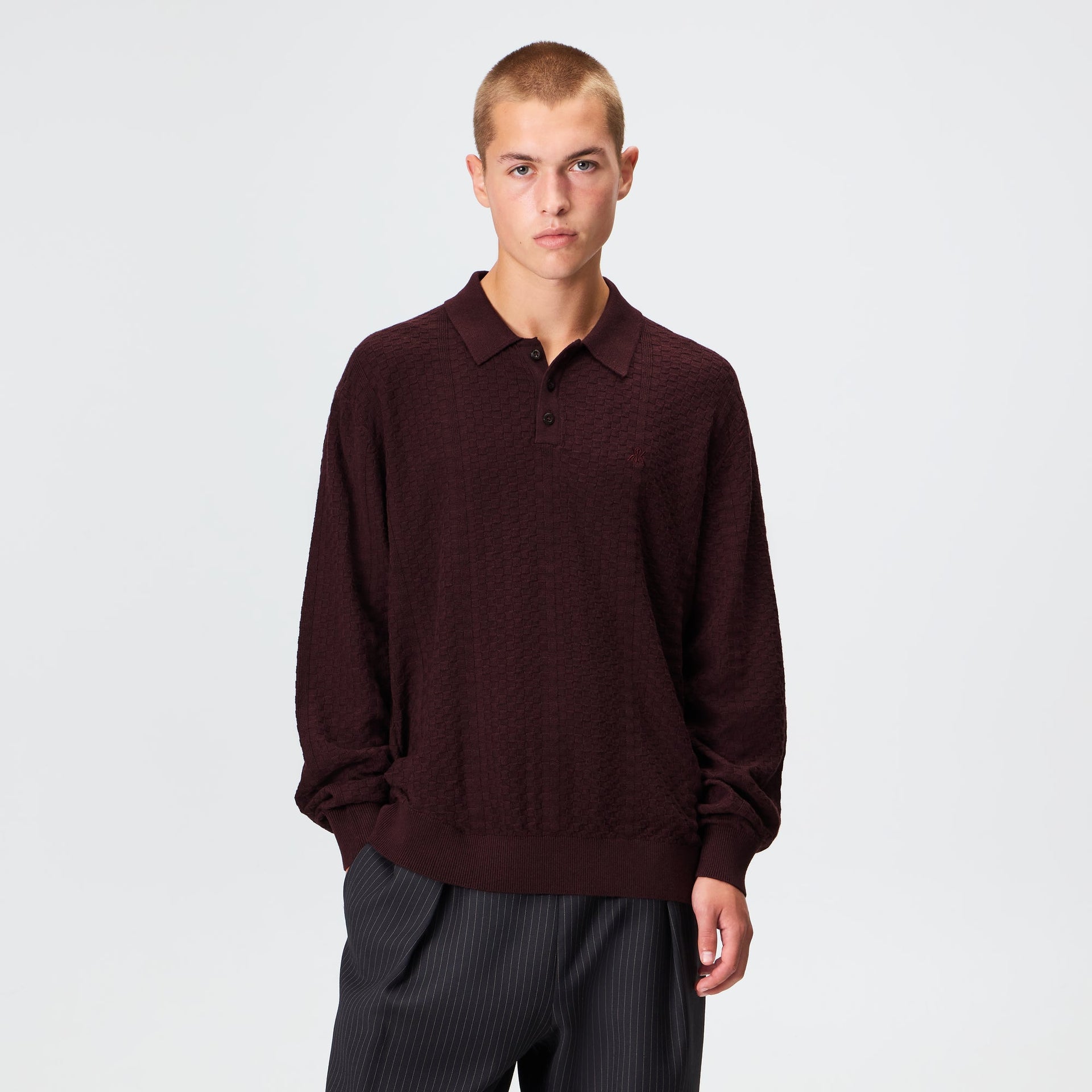 Kith Long Sleeve Tilden Pullover - Incognito