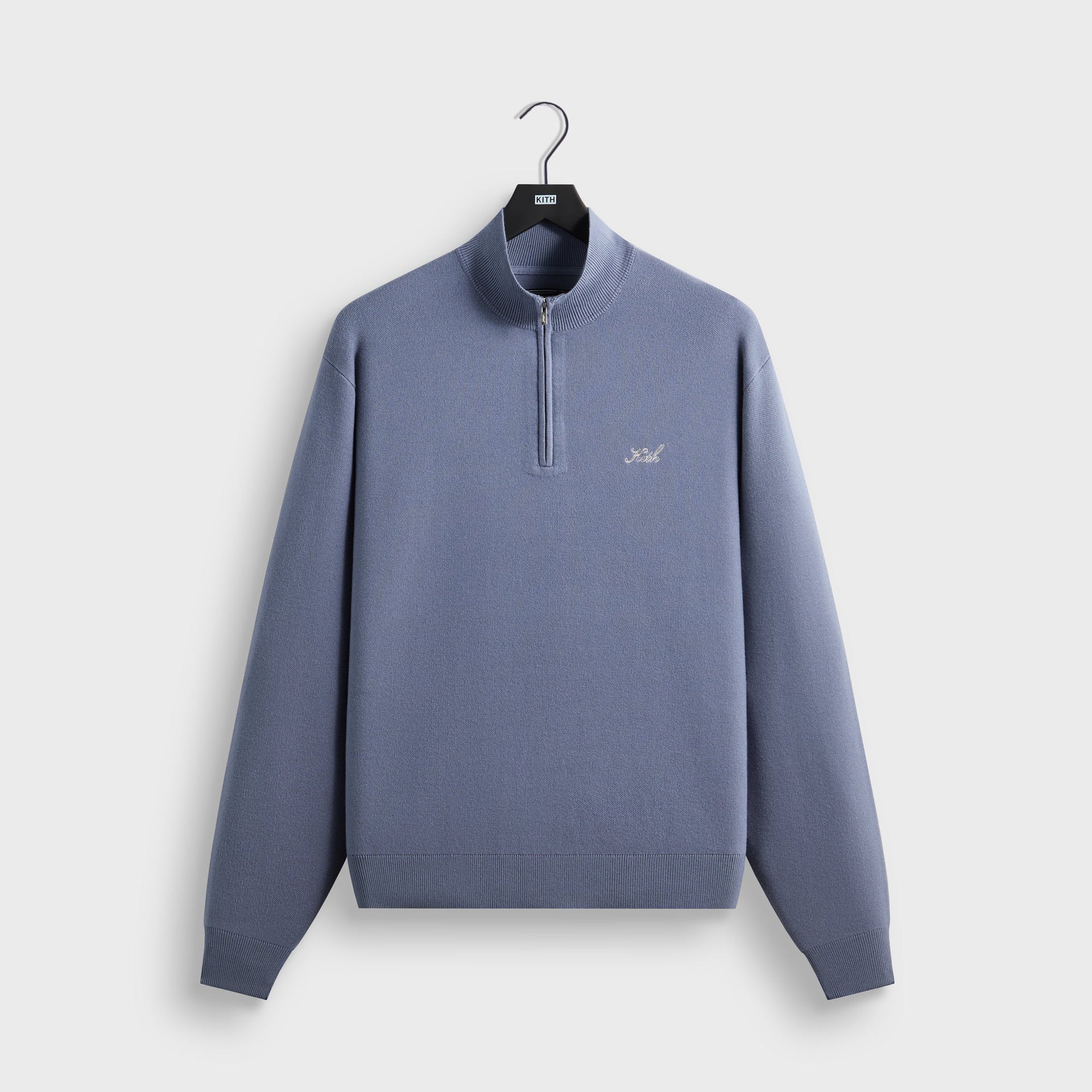 Kith Harmon Quarter Zip Mock Neck - Granite