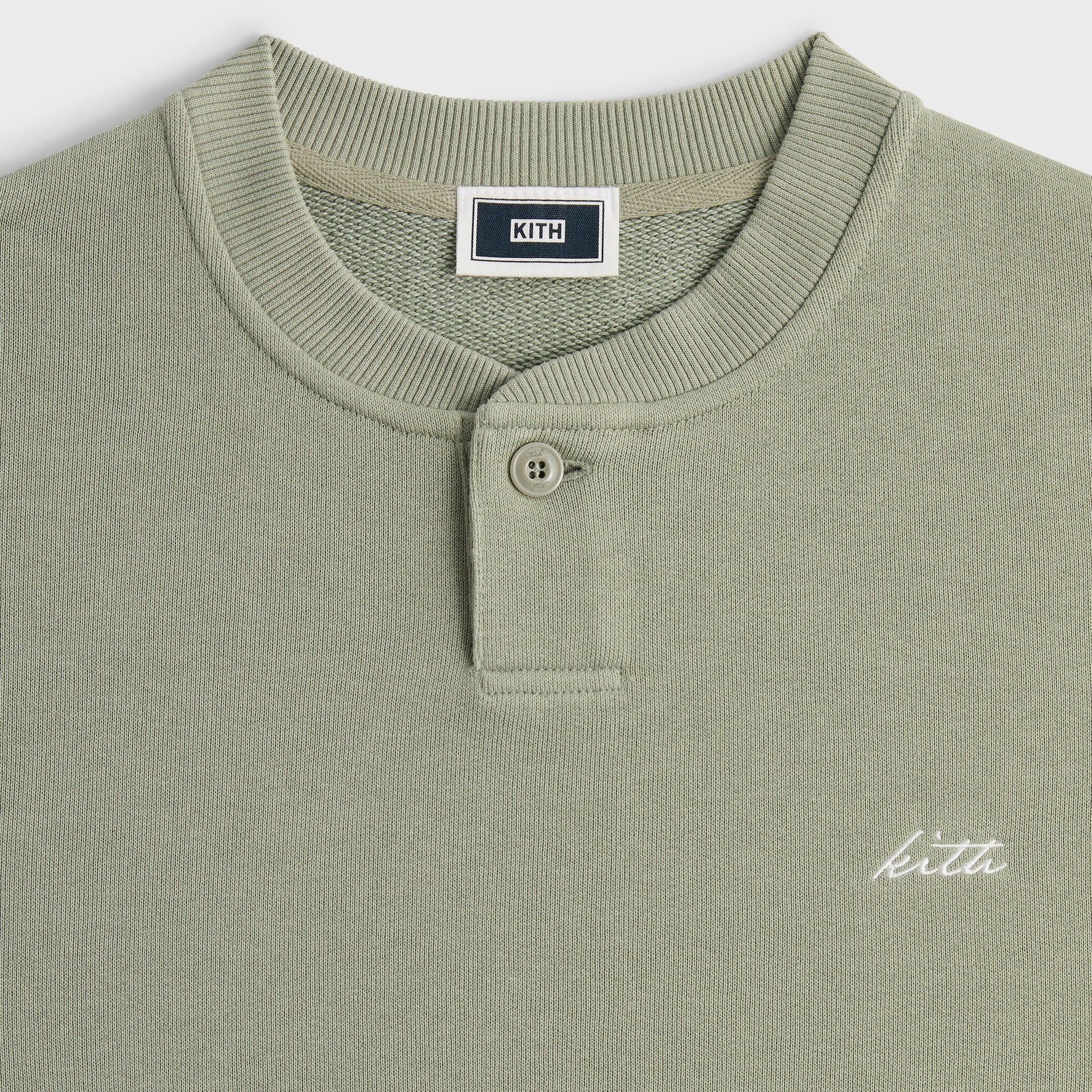 Kith Heavy Loop Henley Nelson Pullover - Haze