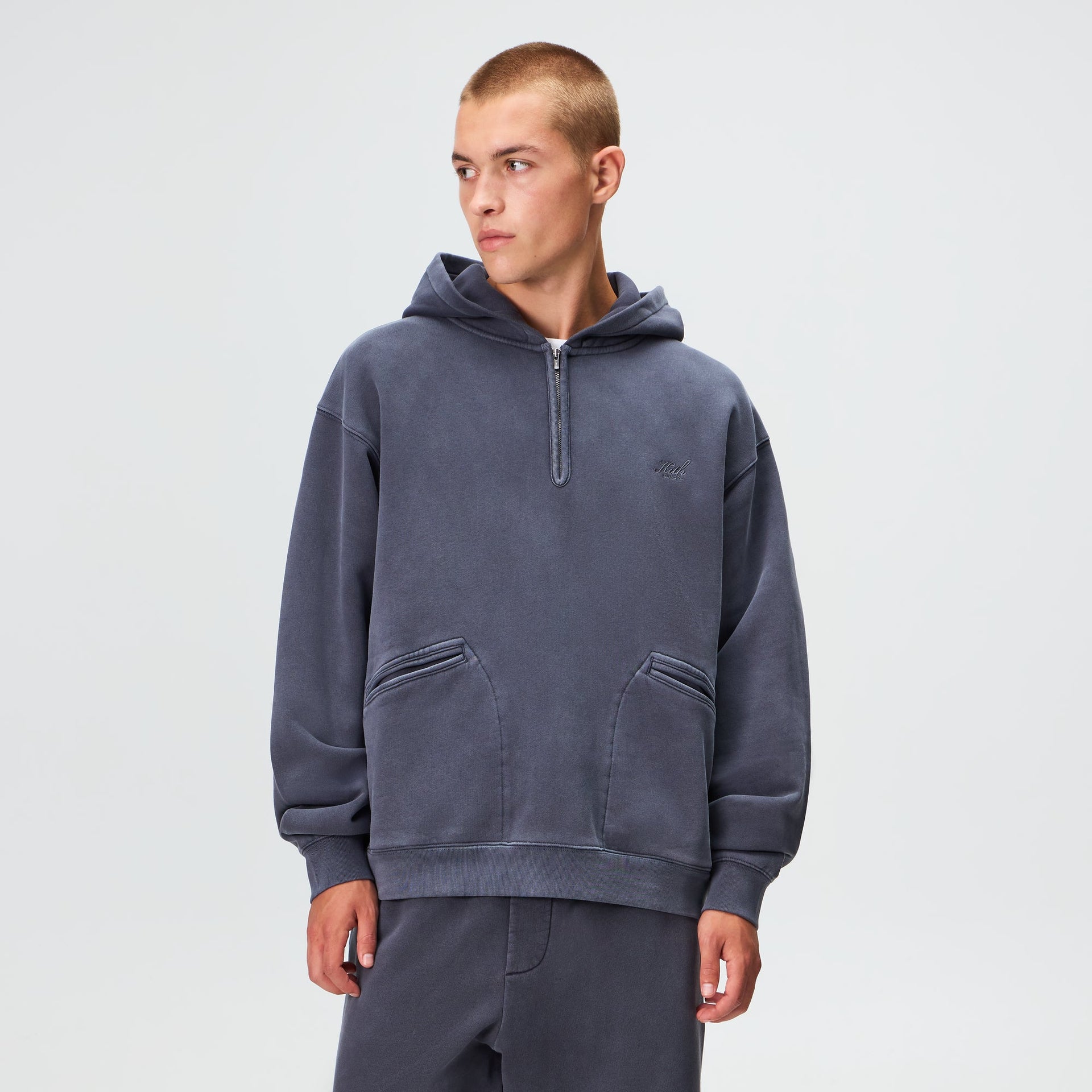 Kith Wilder Quarter Zip Hoodie - Void
