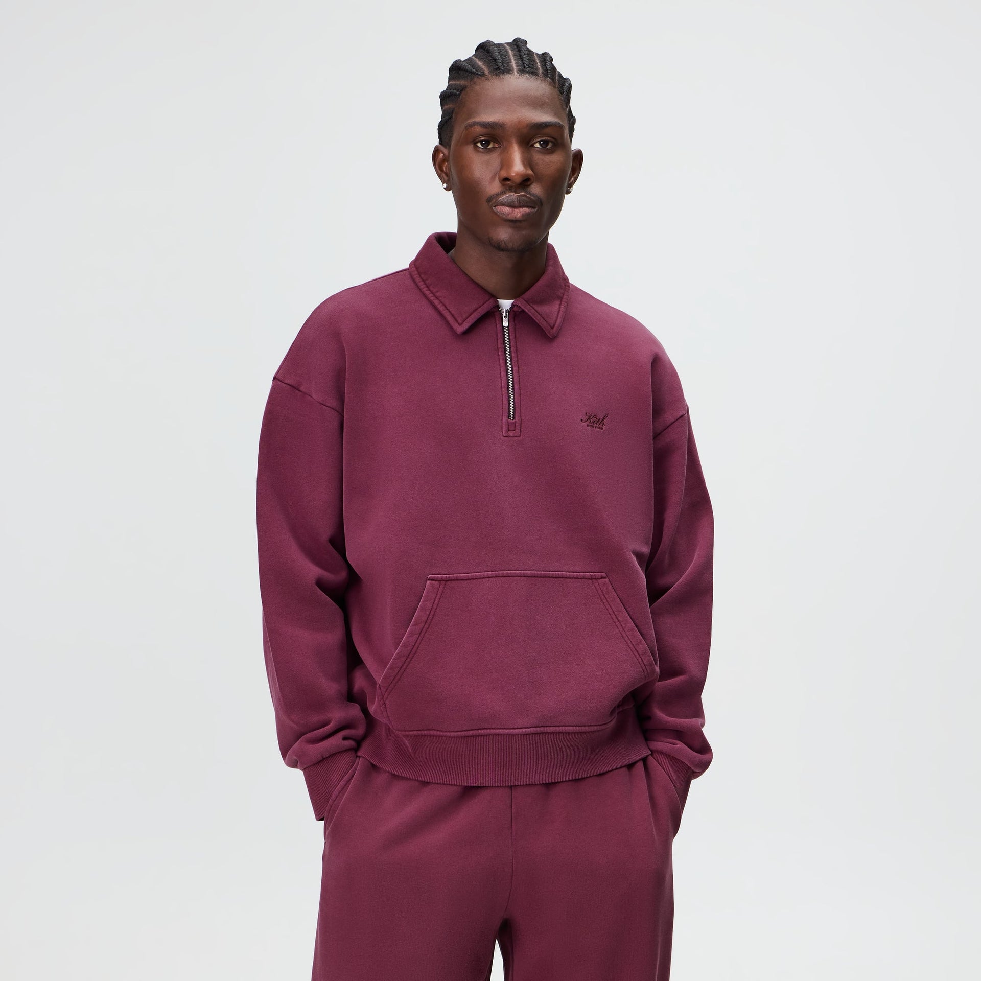 Kith Quarter Zip Popover Sweatshirt - Essence