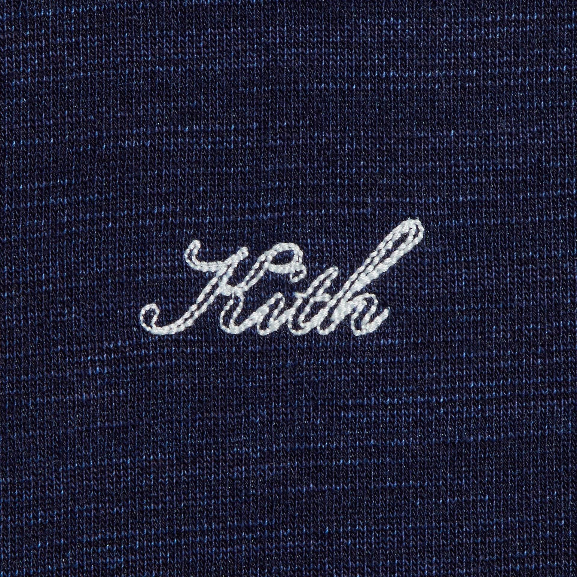Kith Indigo Fleece Cropped Camden Hoodie - Raw Indigo - PH