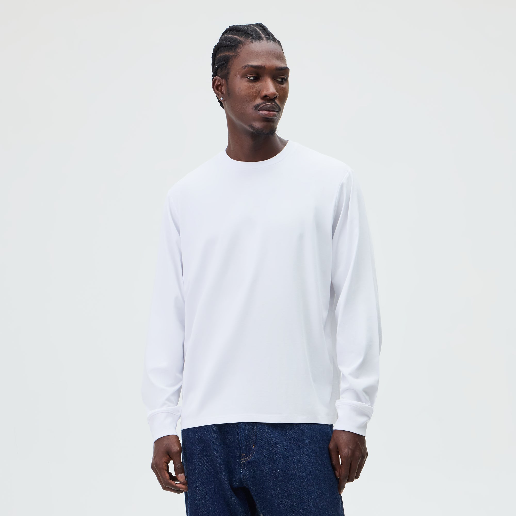 KITH クルーネック 長袖 Tシャツ ホワイト XS Kith Long Sleeve