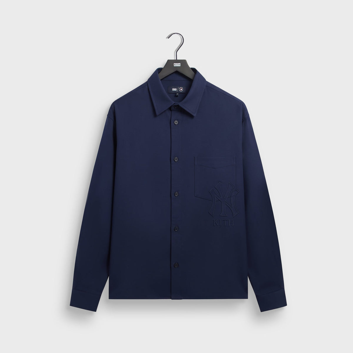 Kith for the New York Yankees Flannel Deon Overshirt - Nocturnal