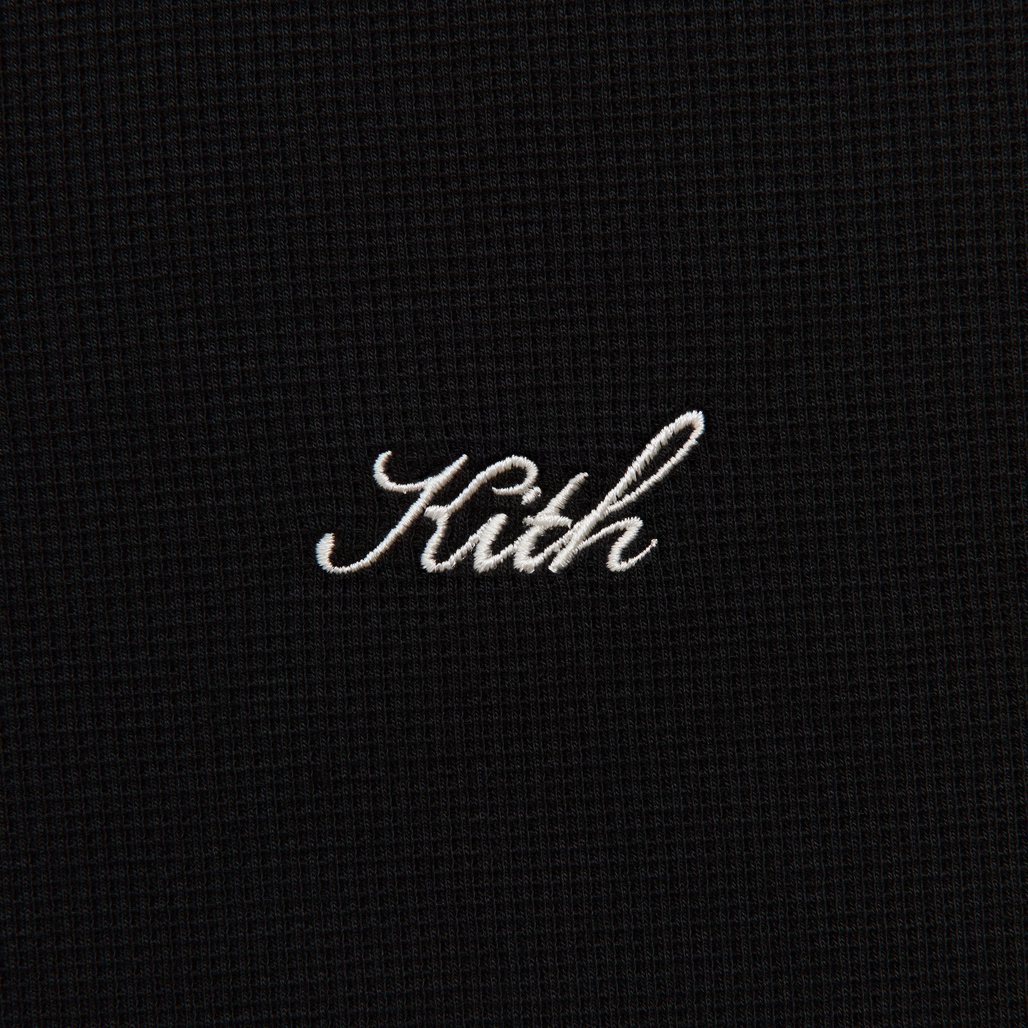 Kith Micro Waffle Tristan Henley - Black – Kith Japan