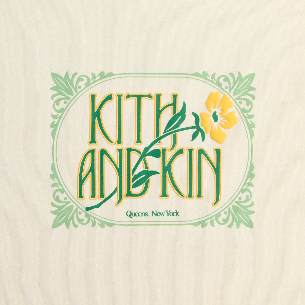 Kith Folk Bloom Alex Boxy Tee - Waffle