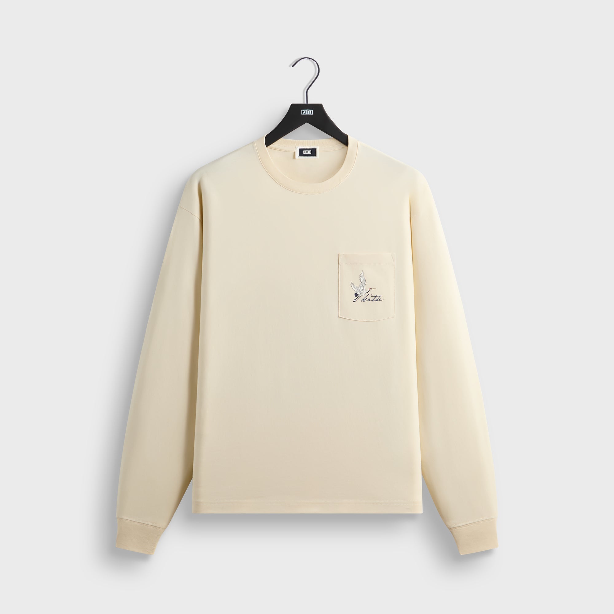 Kith Crane Horizon Long Sleeve Pocket Tee - Sandrift – Kith Japan