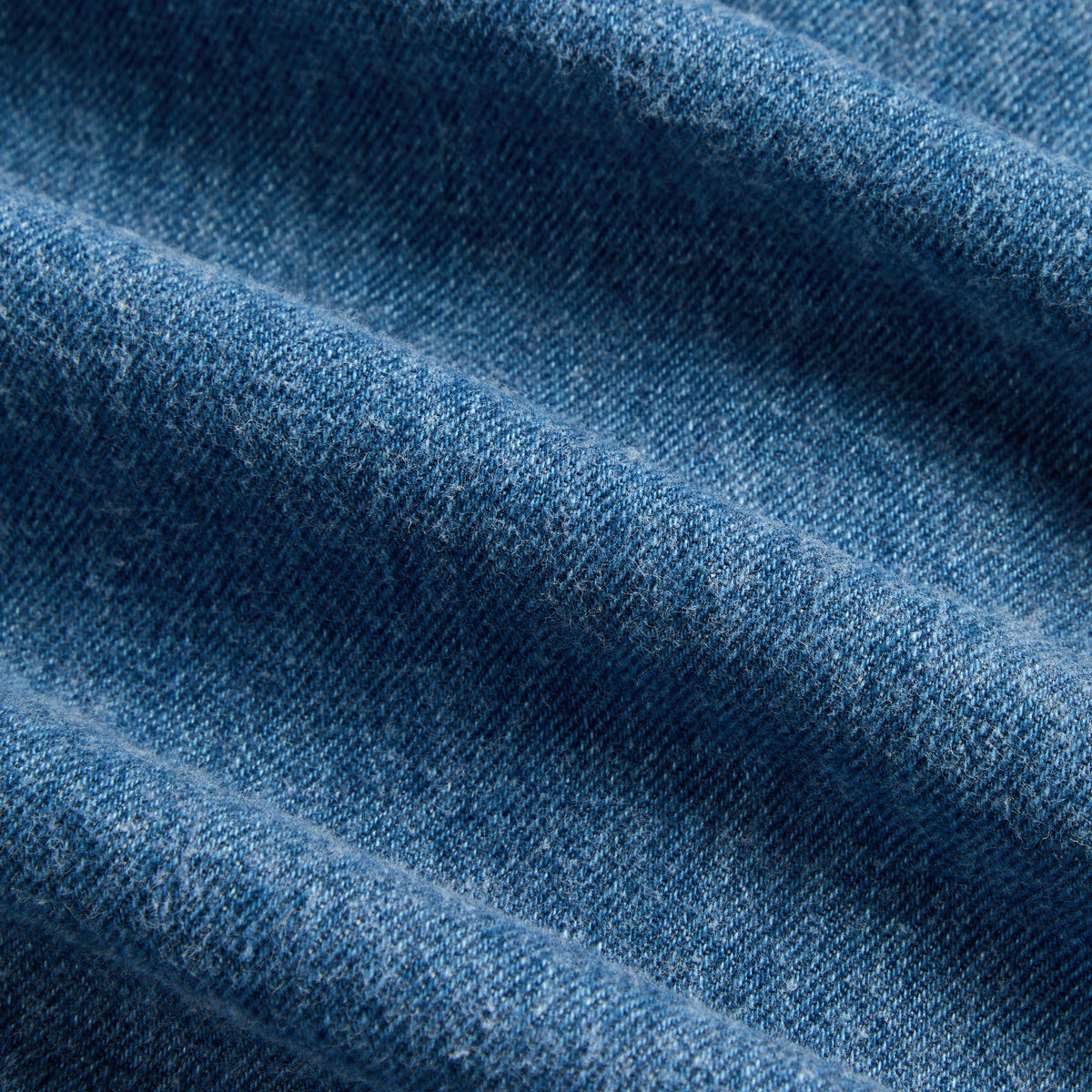 &Kin Brushed Denim Tomas Buttondown - Mid Indigo