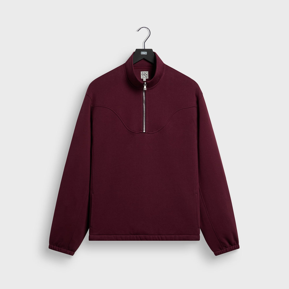 &Kin Pima Cotton Fleece Marshall Quarter Zip - Magma