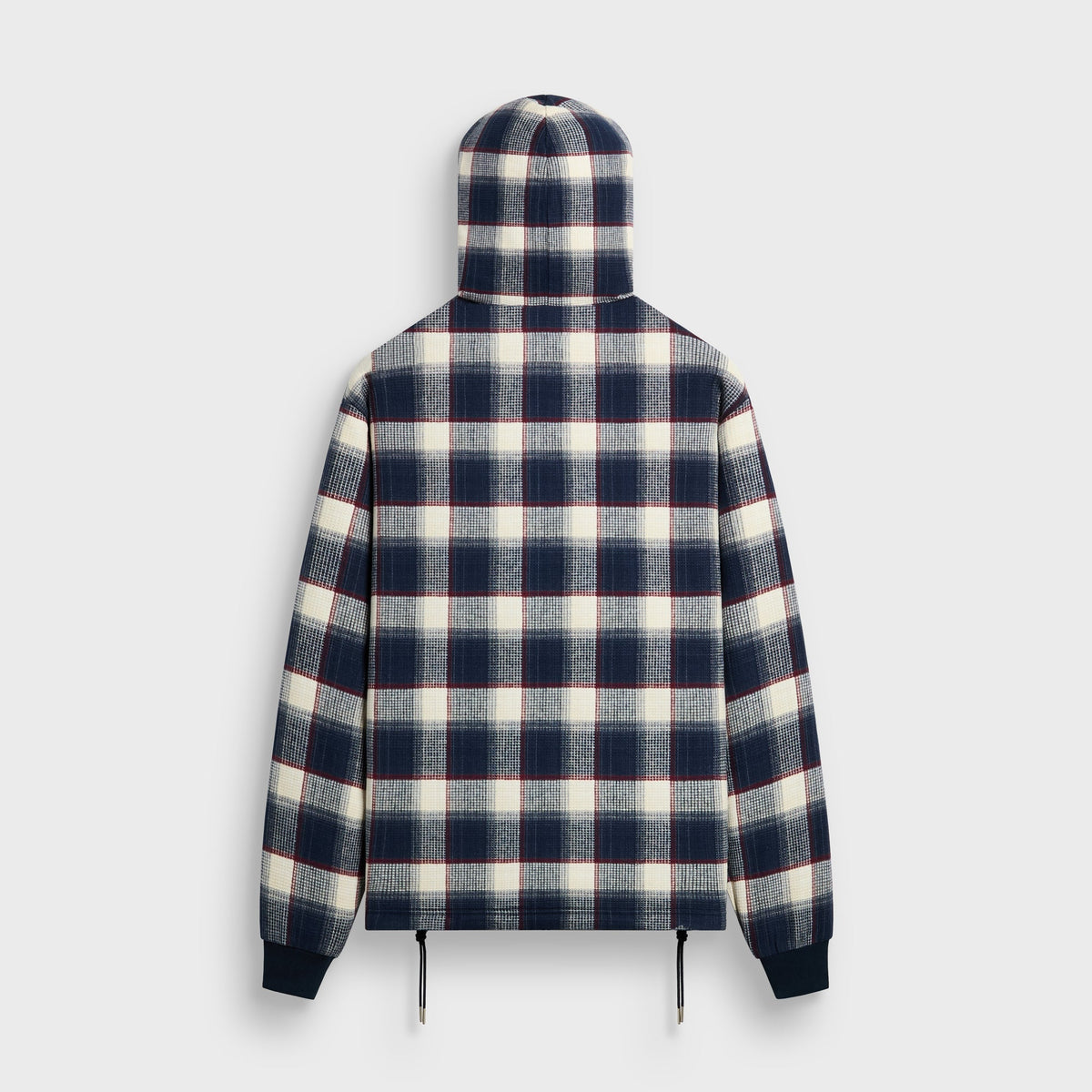 Kith Reversible Waffle Plaid Khenny Zip-up Hoodie - Nocturnal