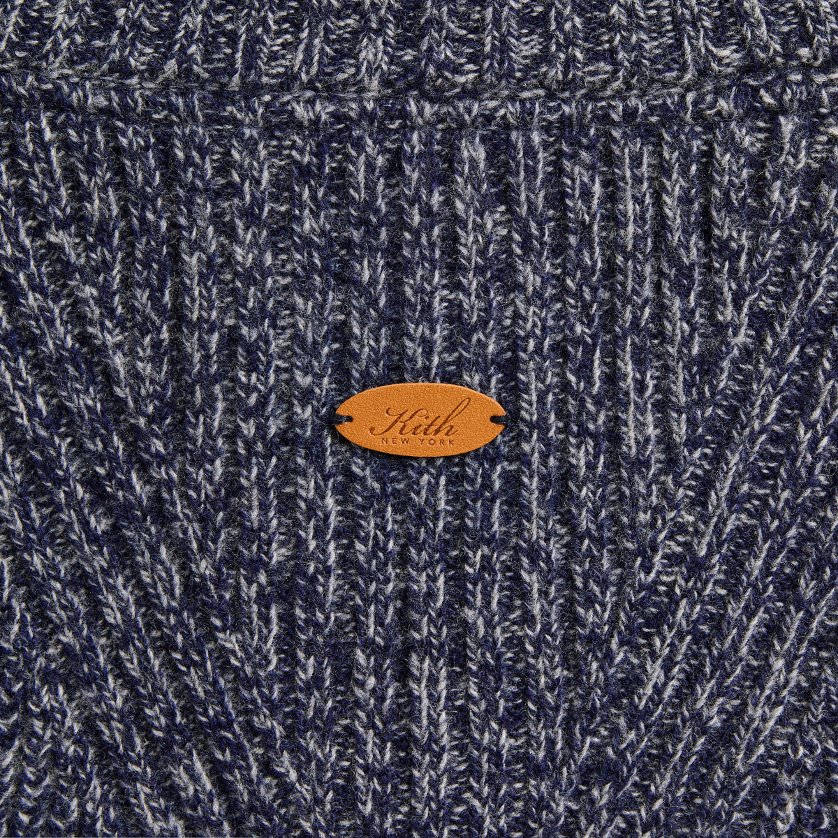 Kith Marled Copeland Quarter Zip - Navy Heather