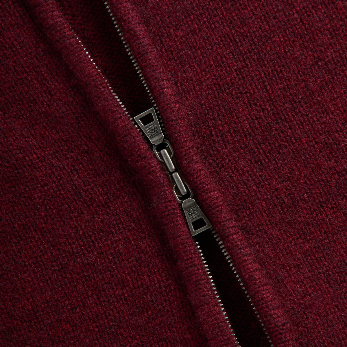 &Kin Cashmere Bennie Full Zip Hoodie - Magma