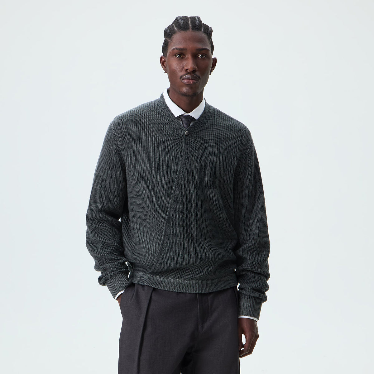 &Kin Waylen Crossover Sweater - Nightfall