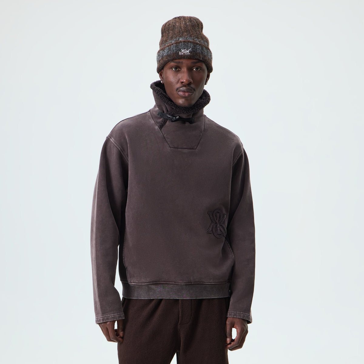 Kith Garment-Dyed Fleece Lazlo Pullover - Kindling