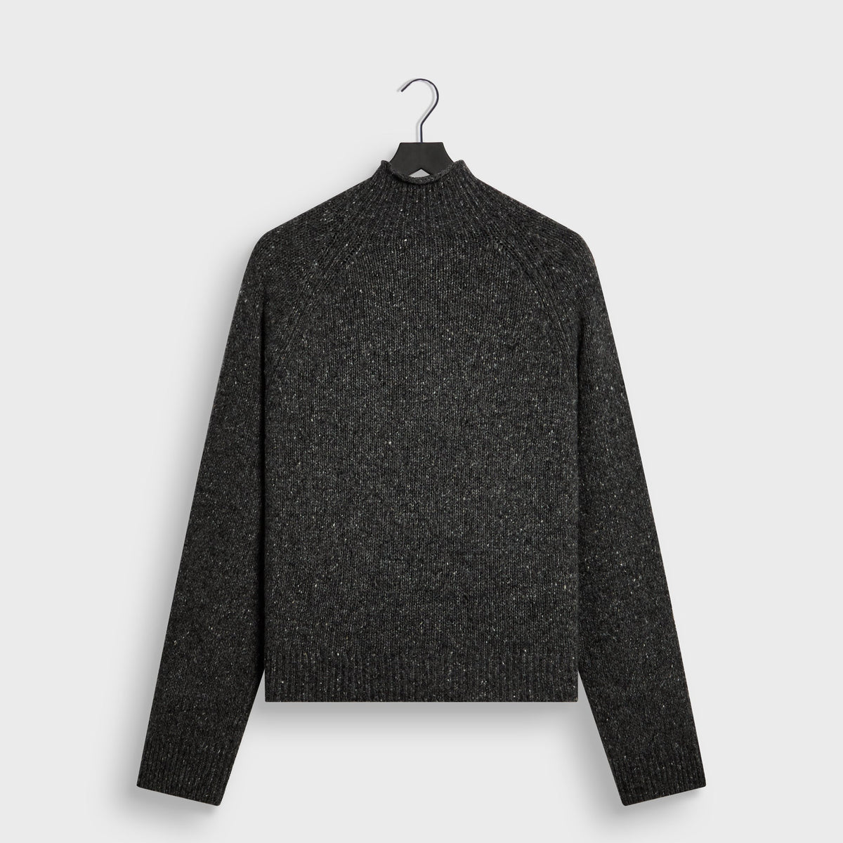 Kith Tegan Mock Neck Sweater - Charcoal