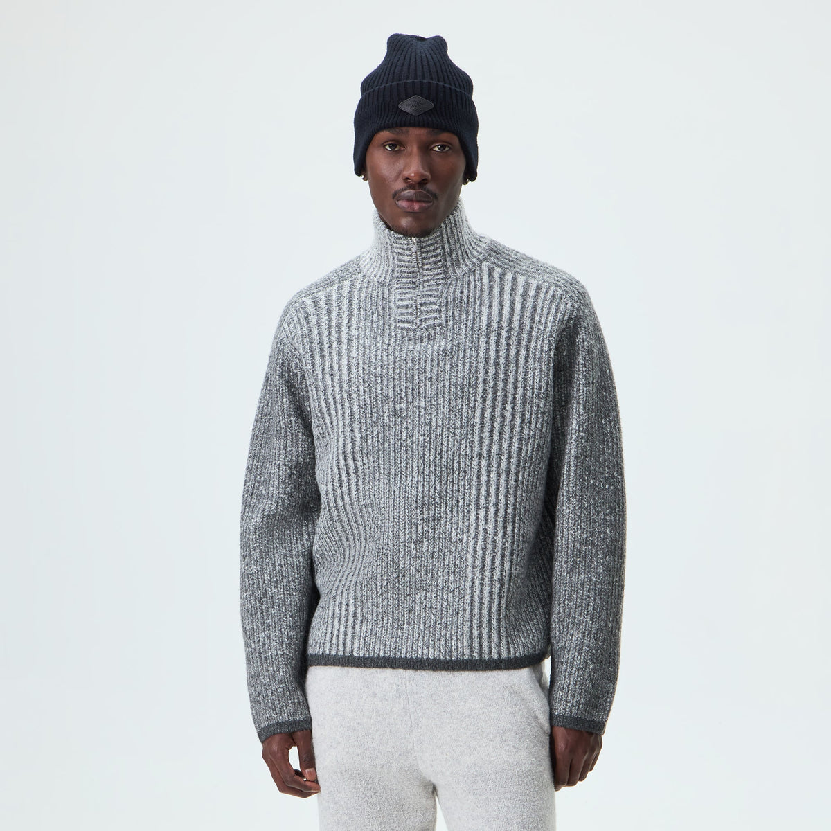 Kith Larson Quarter Zip - Carbon