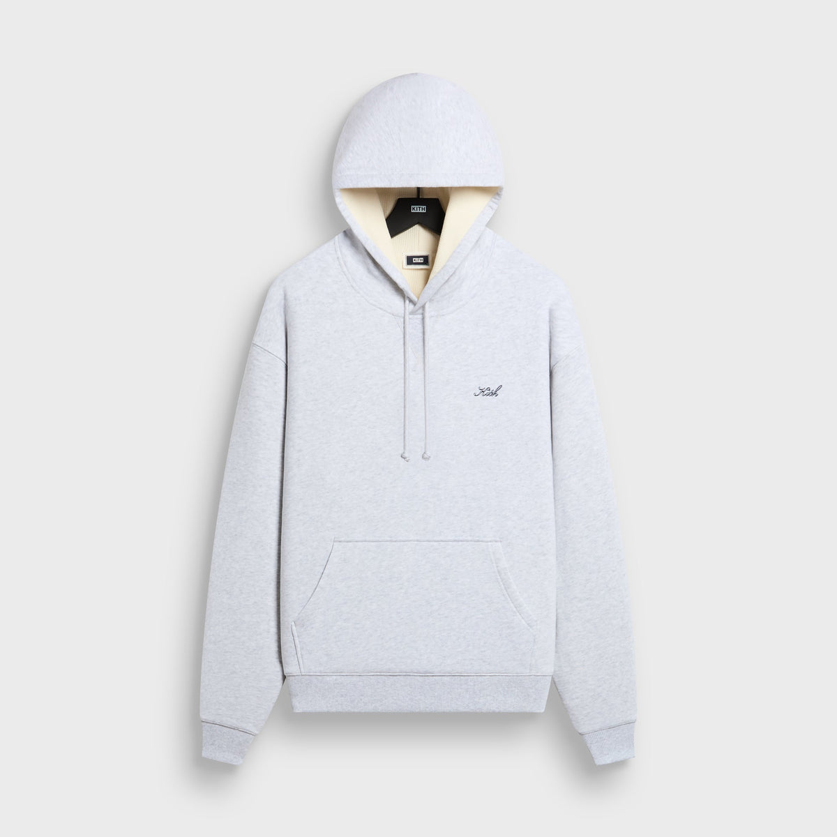 Kith Thermal Lined Fleece Williams II Hoodie - Light Heather Grey
