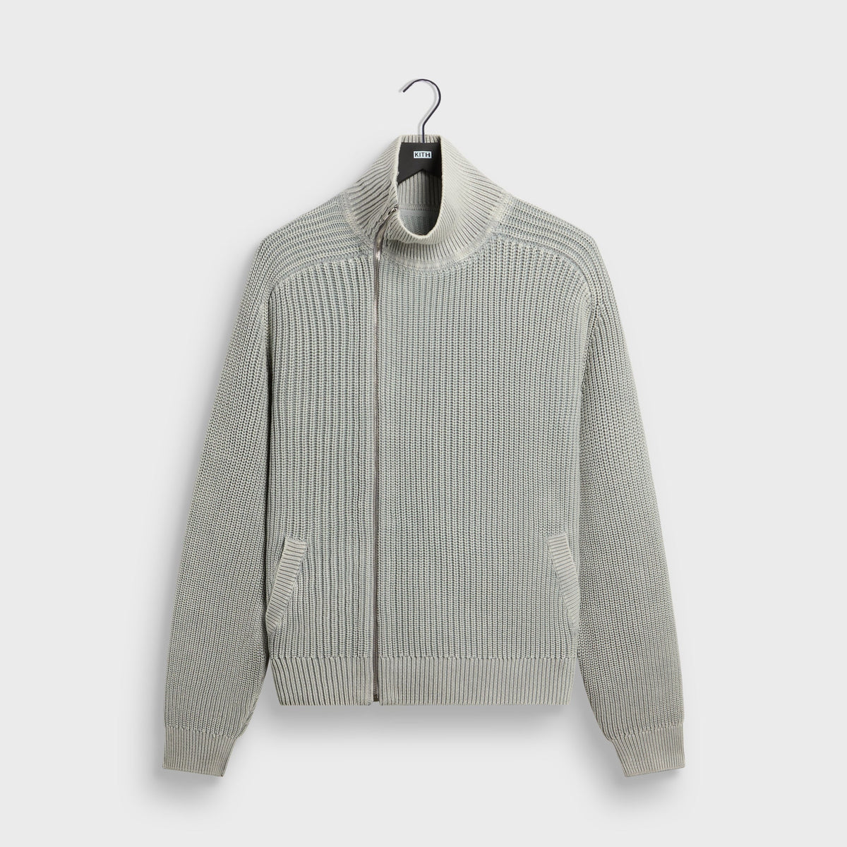Kith Marlon Full Zip Sweater - Mist