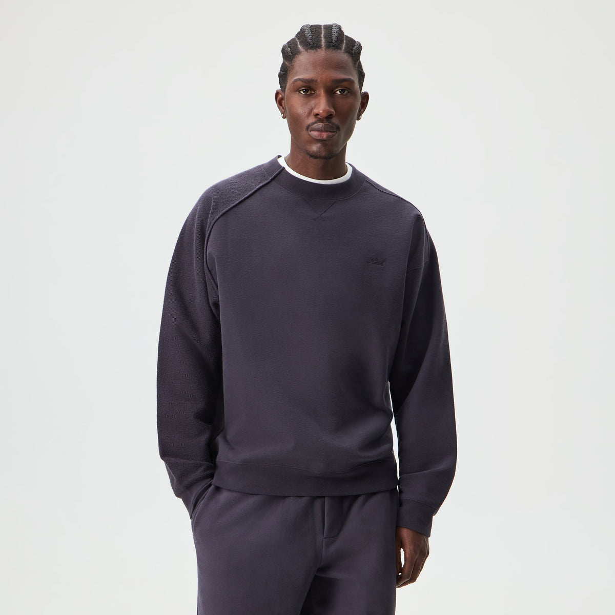 Kith Sueded French Terry Stuart Pullover - Ink