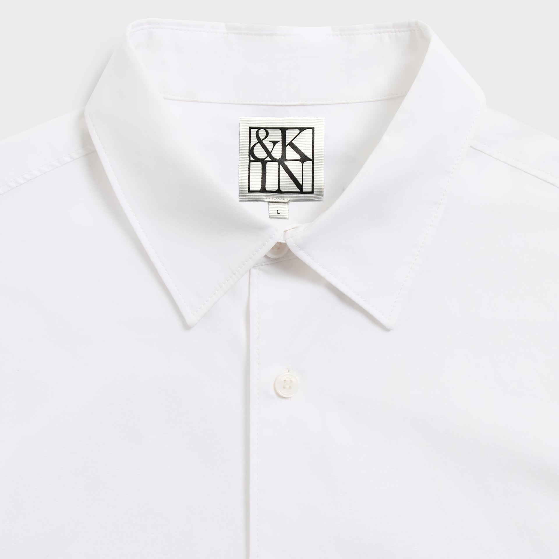 &Kin Poplin Georgie Shirt - White - PH
