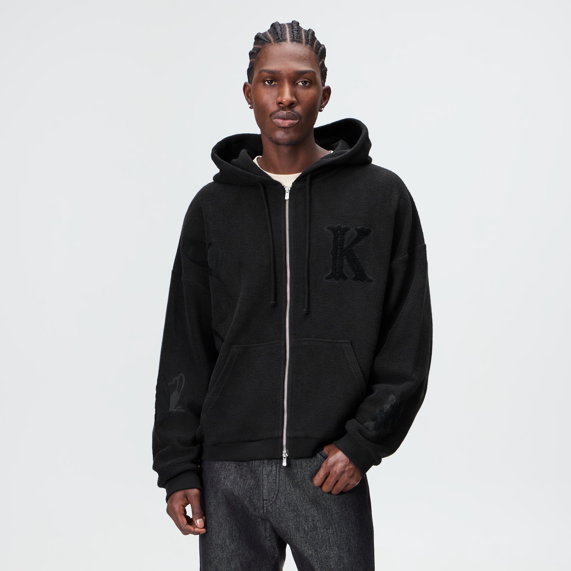 Kith Varsity Braxton Hoodie - Black – Kith Japan