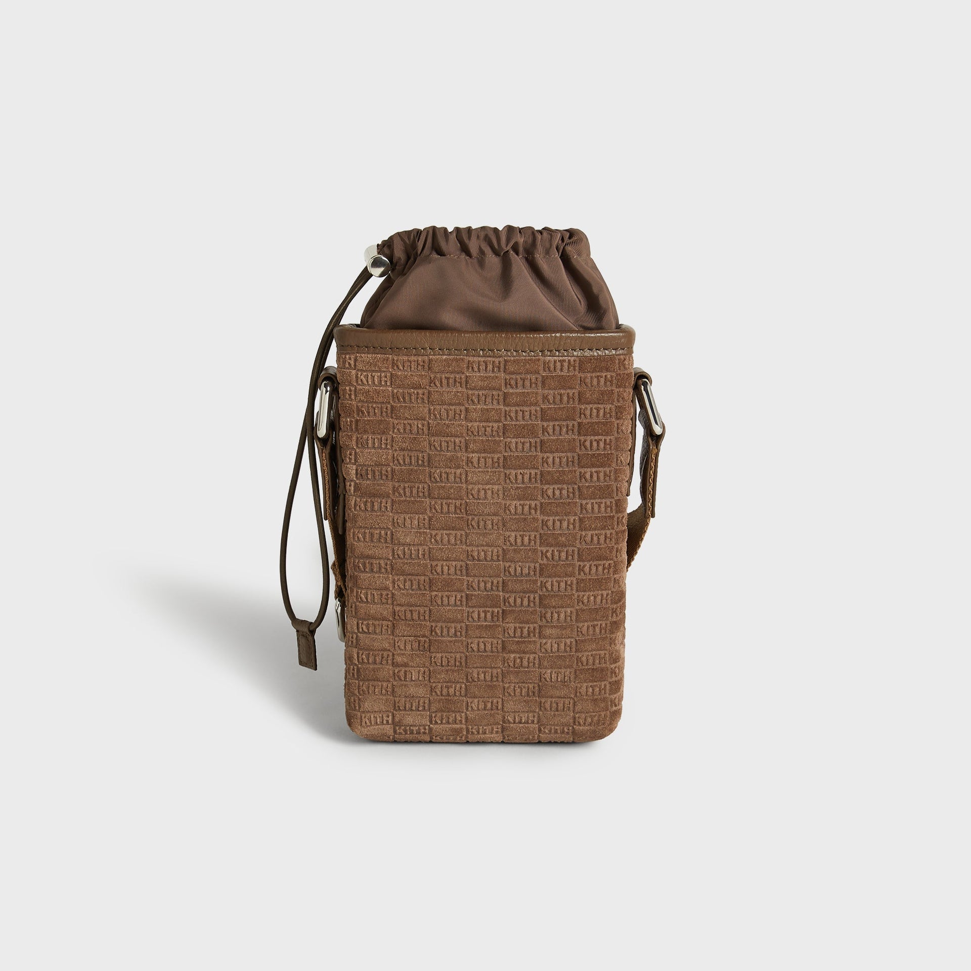 Kith Monogram Suede Drawstring Pouch - Java - PH